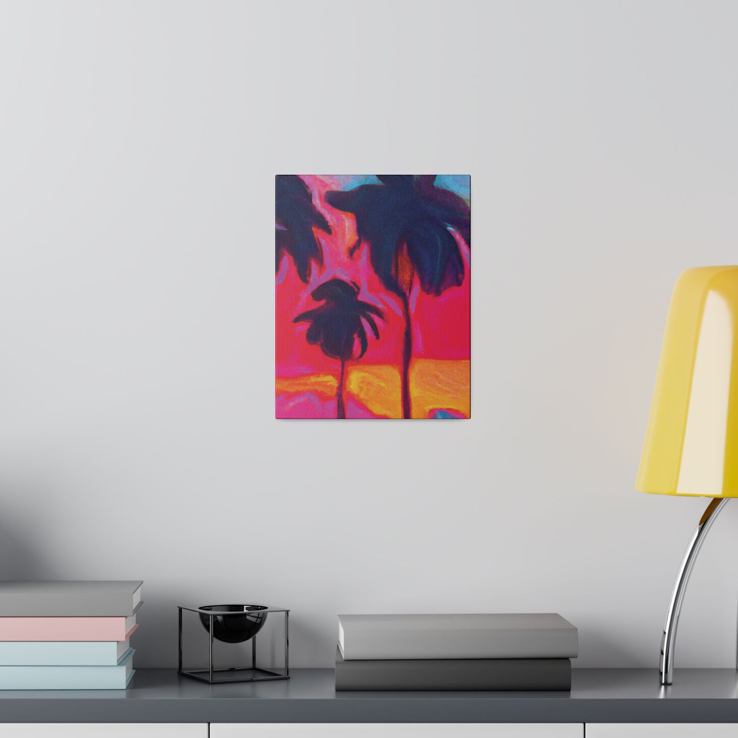 4879H - Miami Beach Sunset Painting Print | Miami | Beach | Sunset | Poster | Home Decor | Wall Art | Canvas