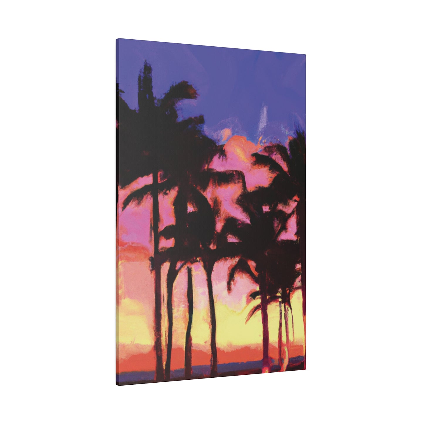 9365H - Miami Beach Sunset Painting Print | Miami | Beach | Sunset | Poster | Home Decor | Wall Art | Canvas