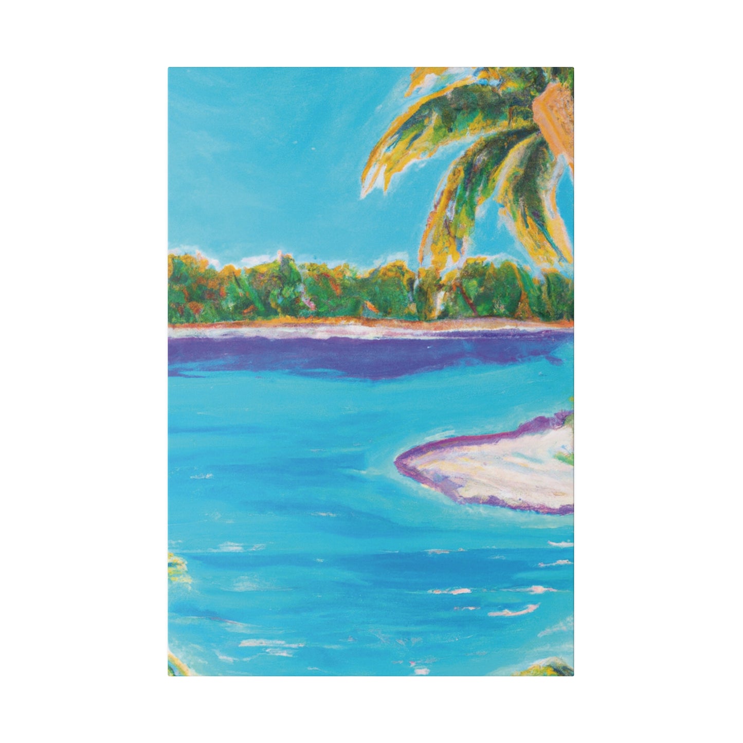 6781B - Bahamas Ocean Painting Print | Bahamas | Ocean | Beach | Poster | Home Decor | Wall Art | Canvas