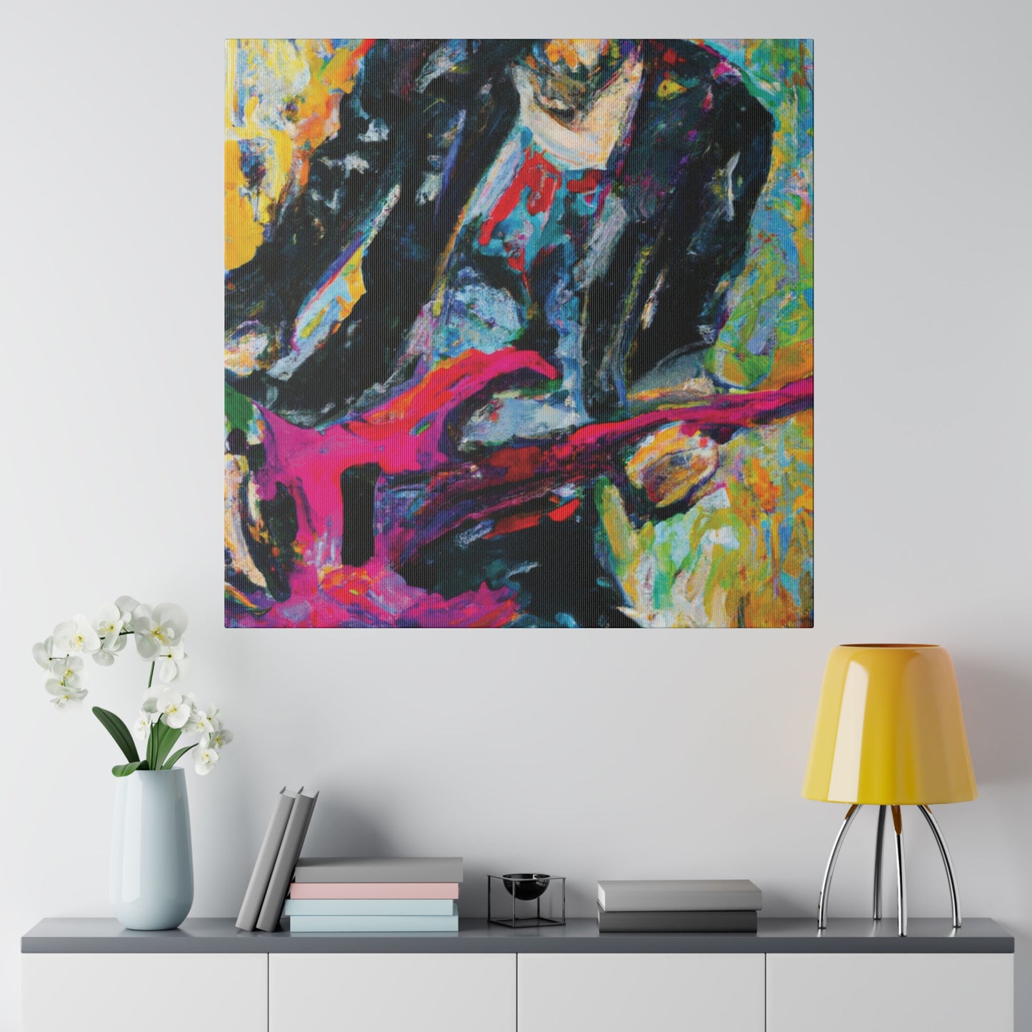 4567X - Rockstar Oil Painting Style Print | Poster | Home Decor | Wall Art | Music Art | Canvas