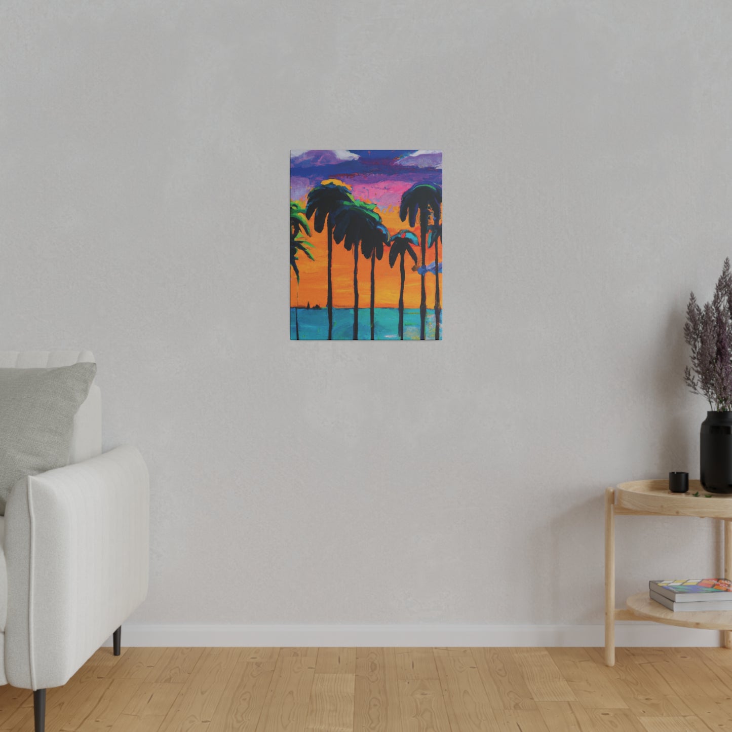 9331M - Miami Beach Sunset Painting Print | Miami | Beach | Sunset | Poster | Home Decor | Wall Art | Canvas