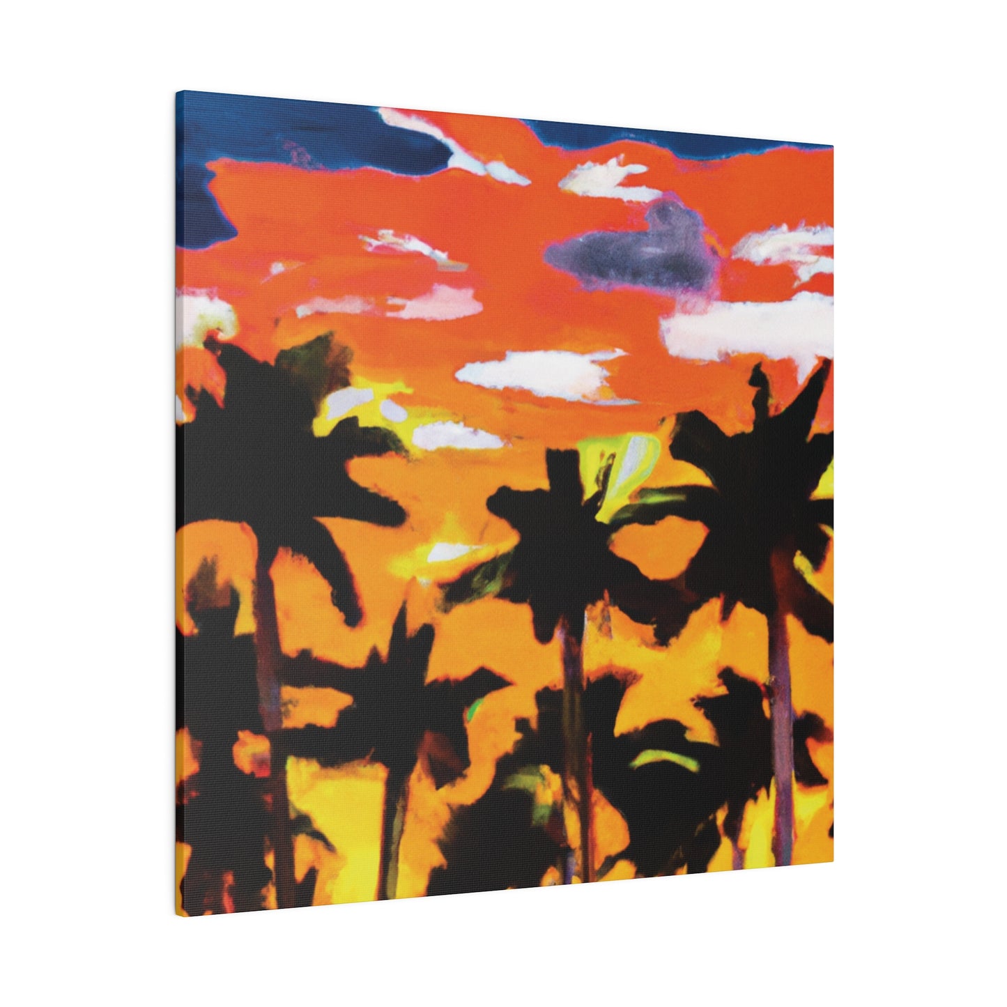 8206A - Miami Beach Sunset Painting Print | Miami | Beach | Sunset | Poster | Home Decor | Wall Art | Canvas