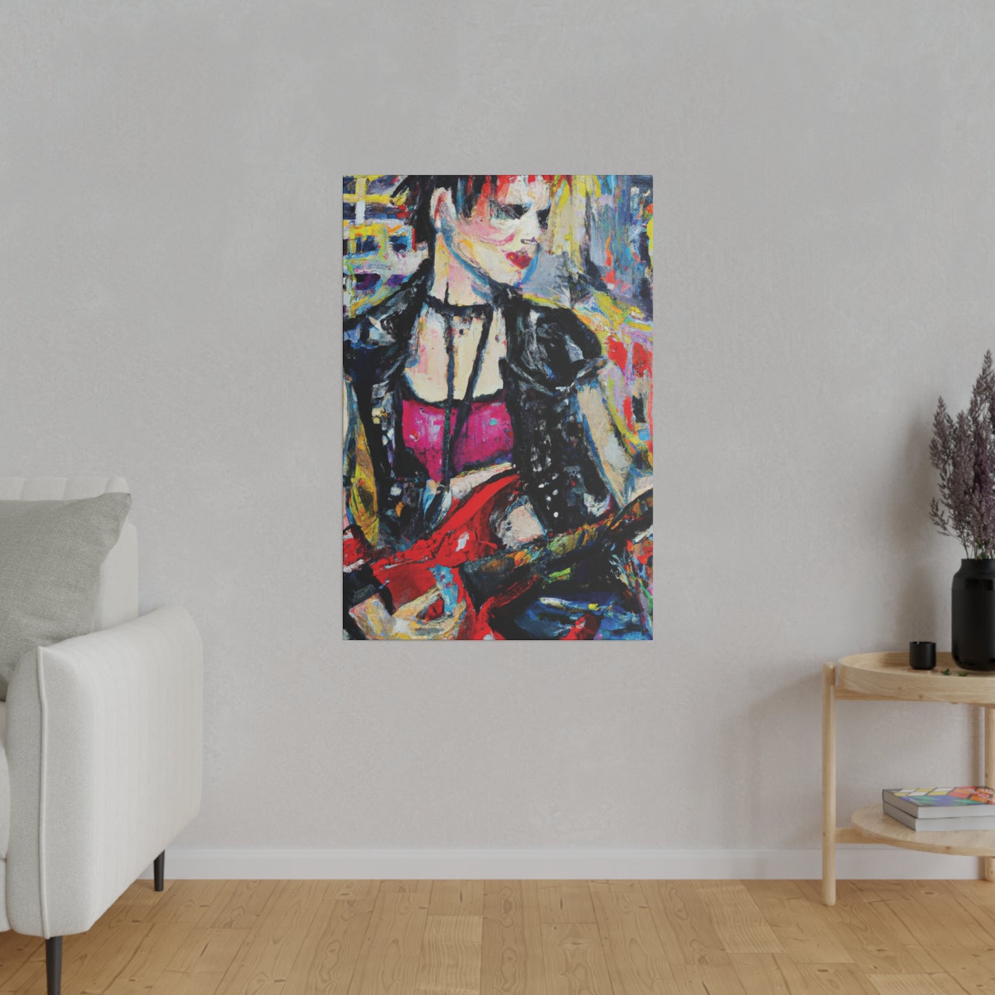 6167B - Rockstar Oil Painting Style Print | Poster | Home Decor | Wall Art | Music Art | Canvas