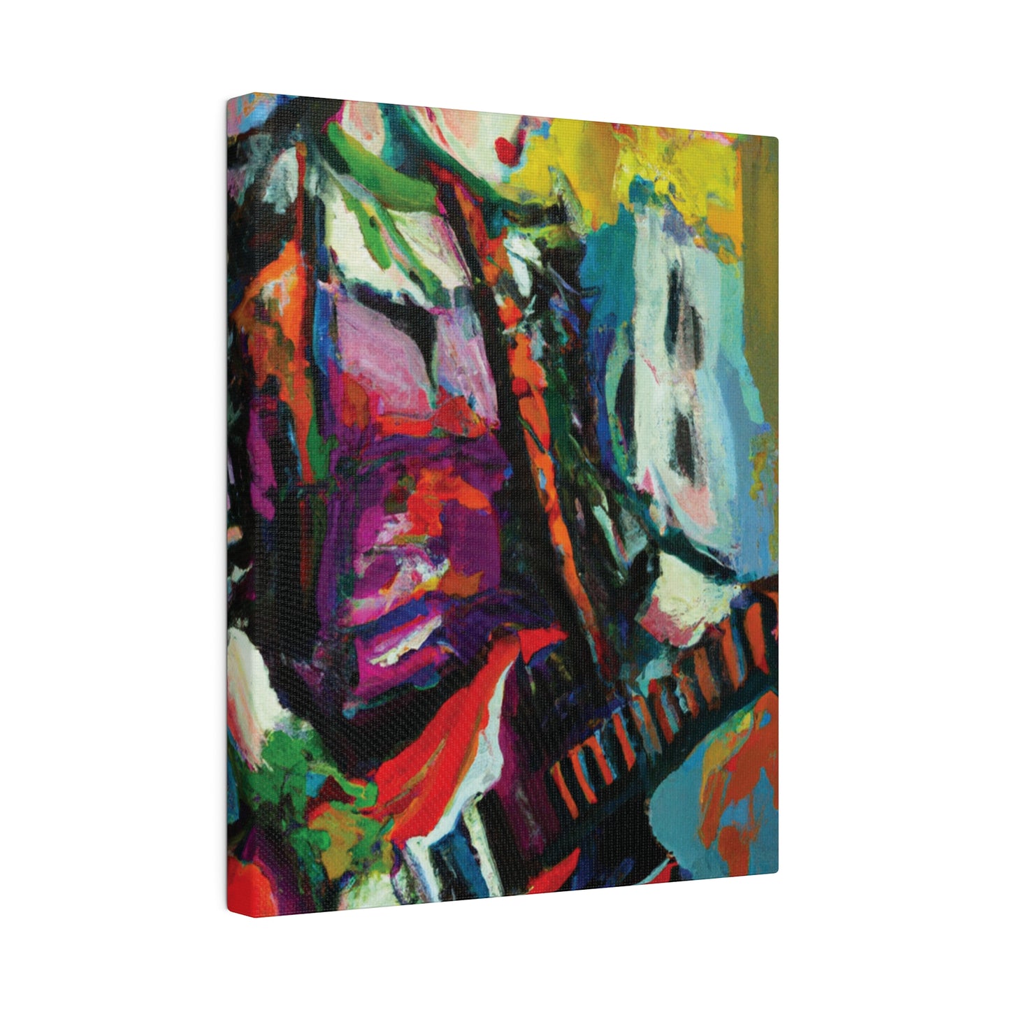 2671G - Rockstar Oil Painting Style Print | Poster | Home Decor | Wall Art | Music Art | Canvas