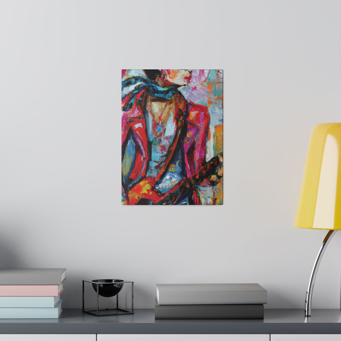 5694F - Rockstar Oil Painting Style Print | Poster | Home Decor | Wall Art | Music Art | Canvas