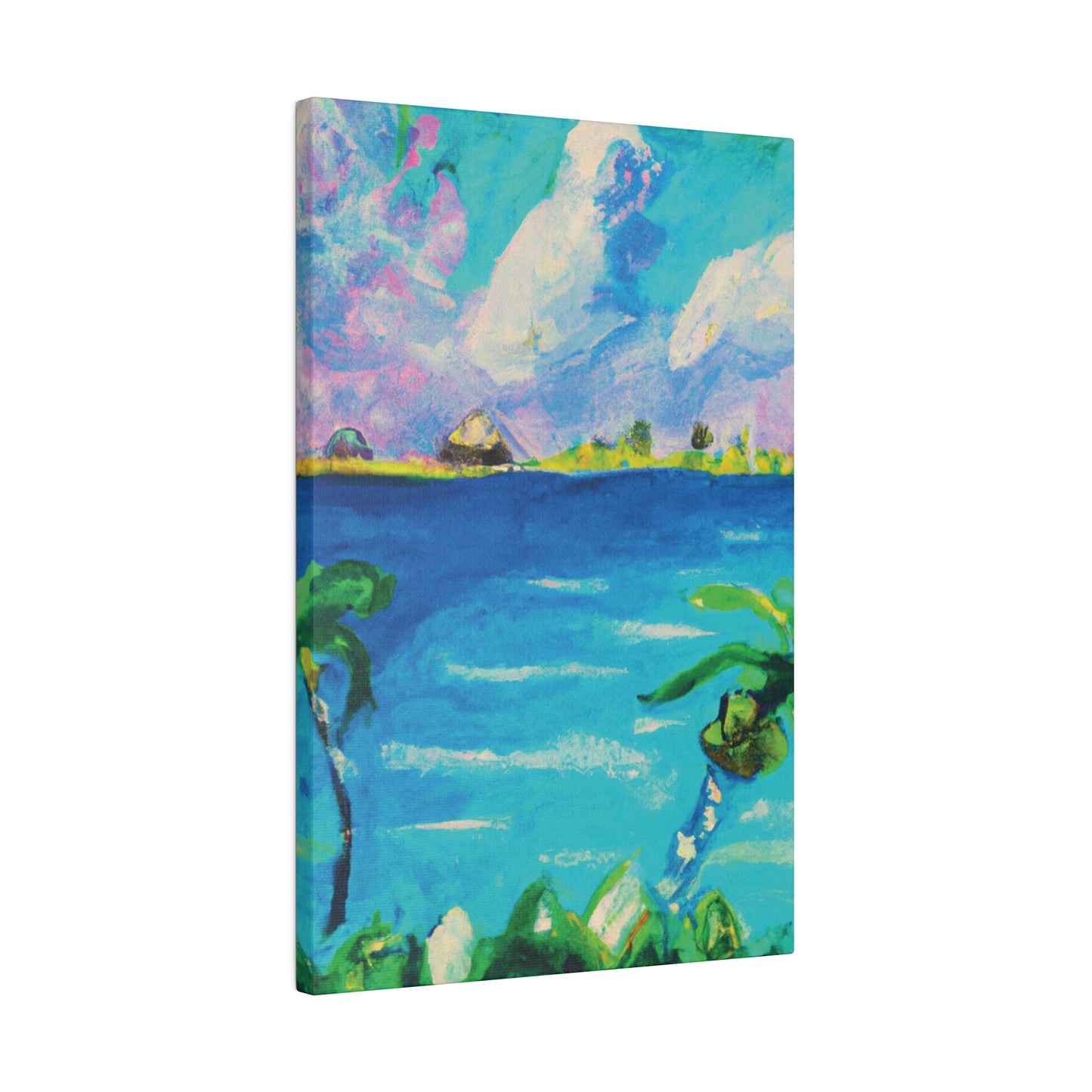 5634K - Bahamas Ocean Painting Print | Bahamas | Ocean | Beach | Poster | Home Decor | Wall Art | Canvas