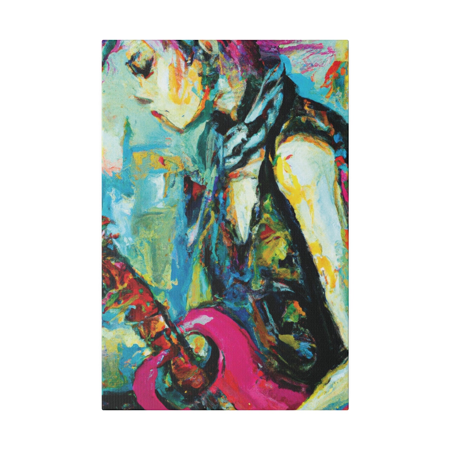 4727S - Rockstar Oil Painting Style Print | Poster | Home Decor | Wall Art | Music Art | Canvas