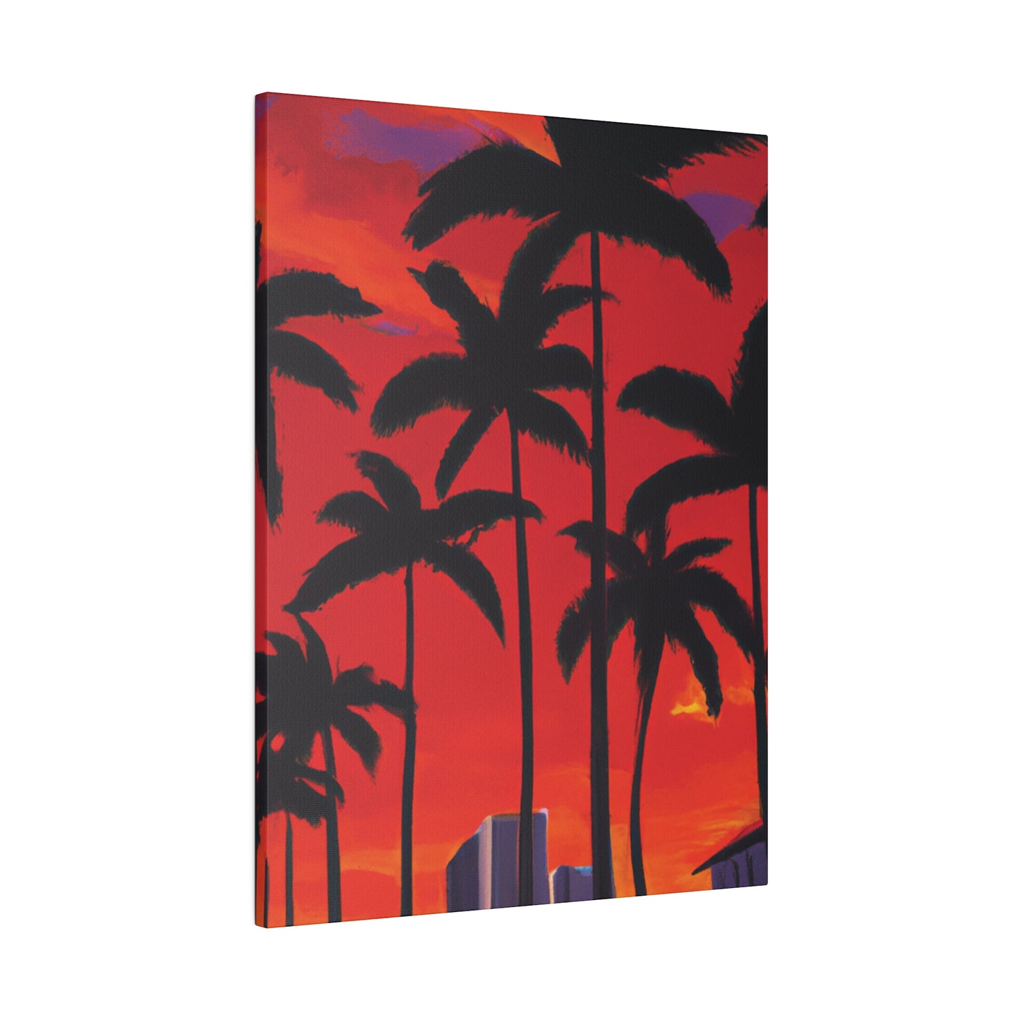 7261M - Miami Beach Sunset Painting Print | Miami | Beach | Sunset | Poster | Home Decor | Wall Art | Canvas