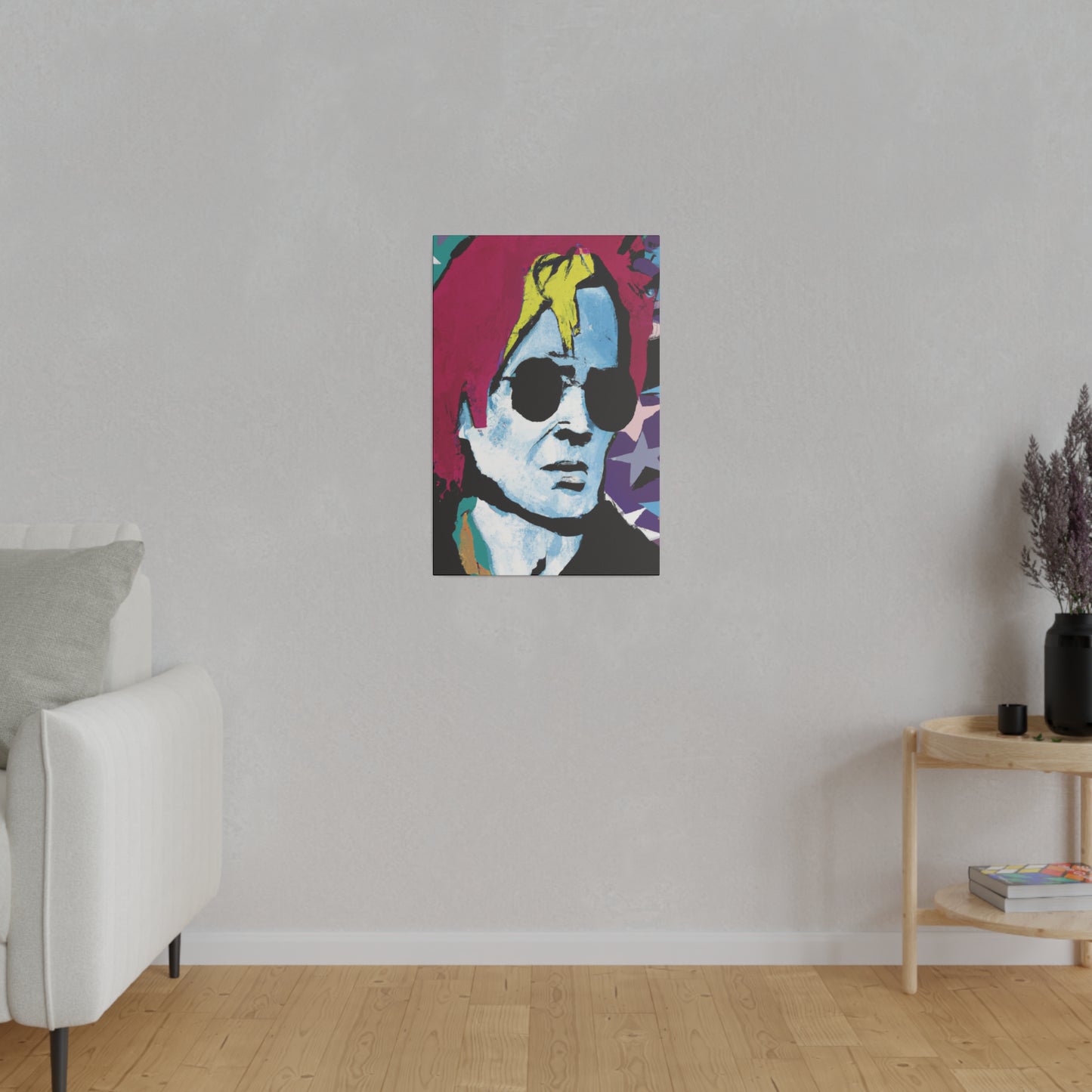 7157H - Rockstar Painting Print | Face | Abstract | Poster | Home Decor | Wall Art | Music Art | Canvas