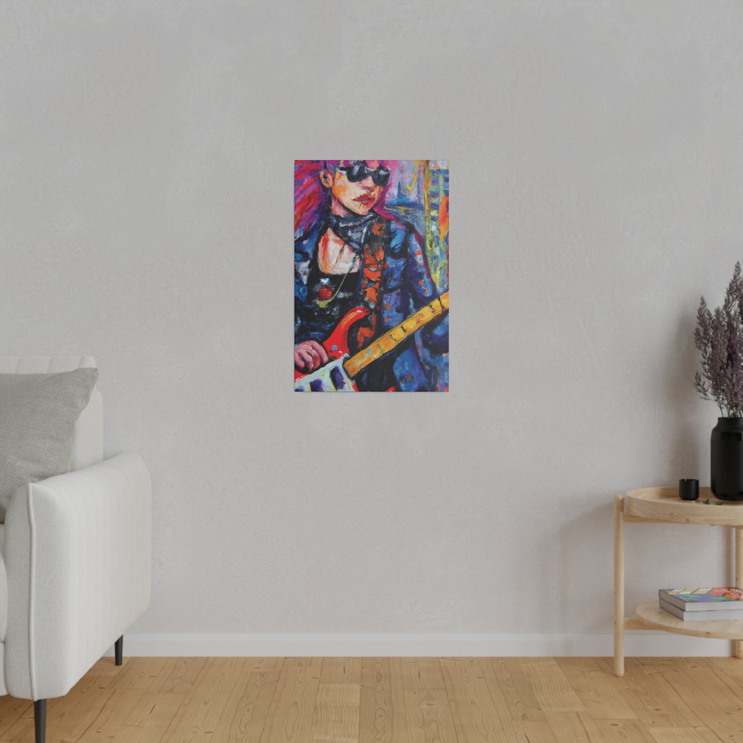 9231K - Rockstar Oil Painting Style Print | Poster | Home Decor | Wall Art | Music Art | Canvas