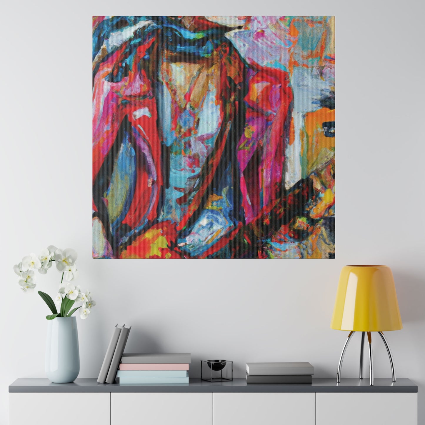 5694F - Rockstar Oil Painting Style Print | Poster | Home Decor | Wall Art | Music Art | Canvas