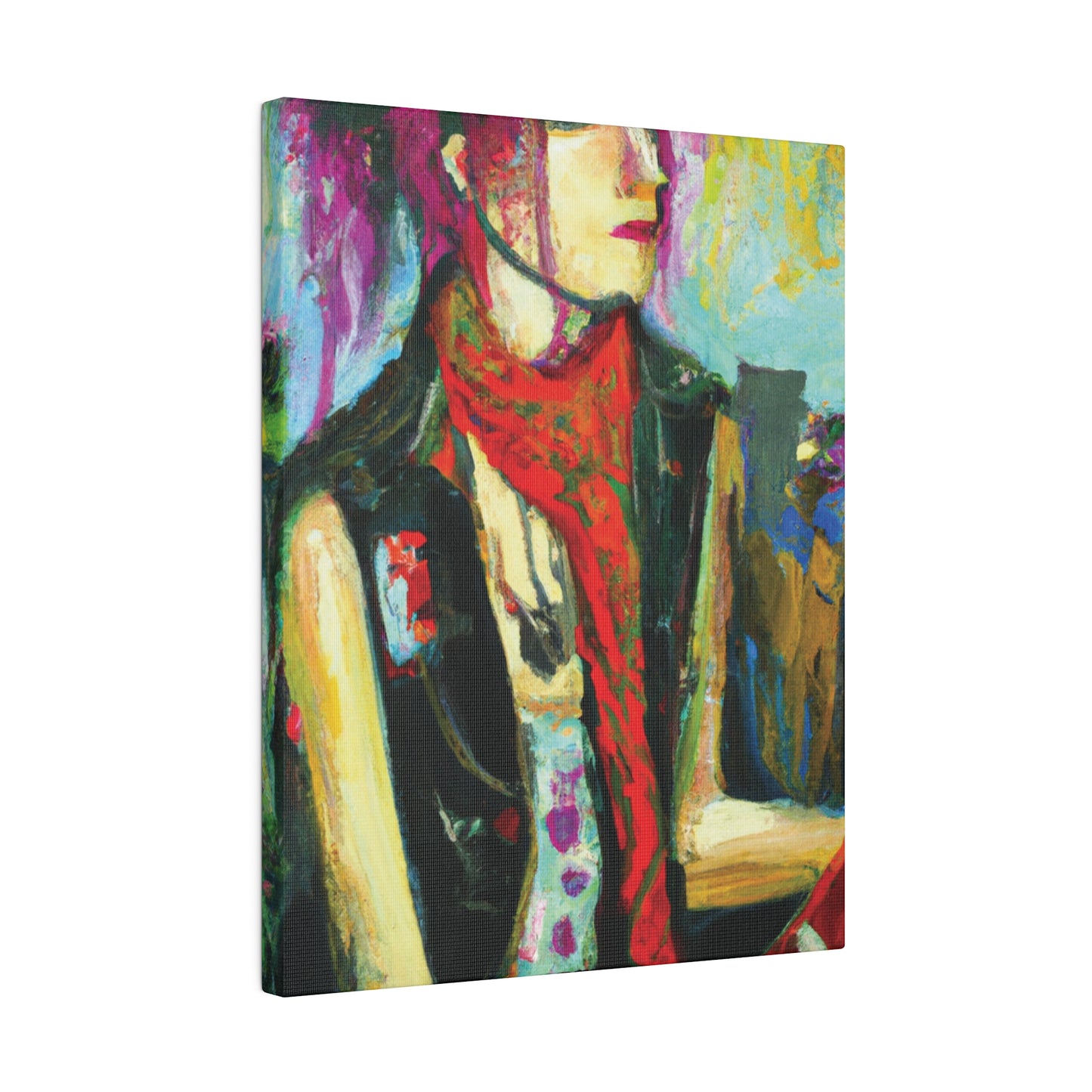 9141P - Rockstar Oil Painting Style Print | Poster | Home Decor | Wall Art | Music Art | Canvas