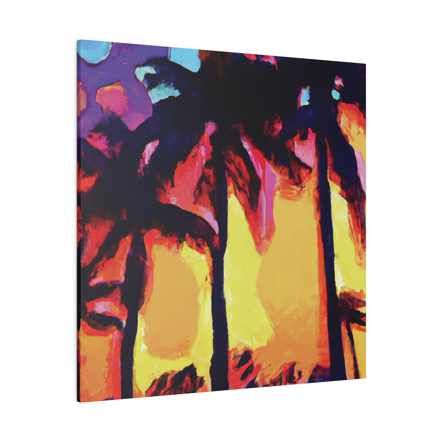 7278A - Miami Beach Sunset Painting Print | Miami | Beach | Sunset | Poster | Home Decor | Wall Art | Canvas