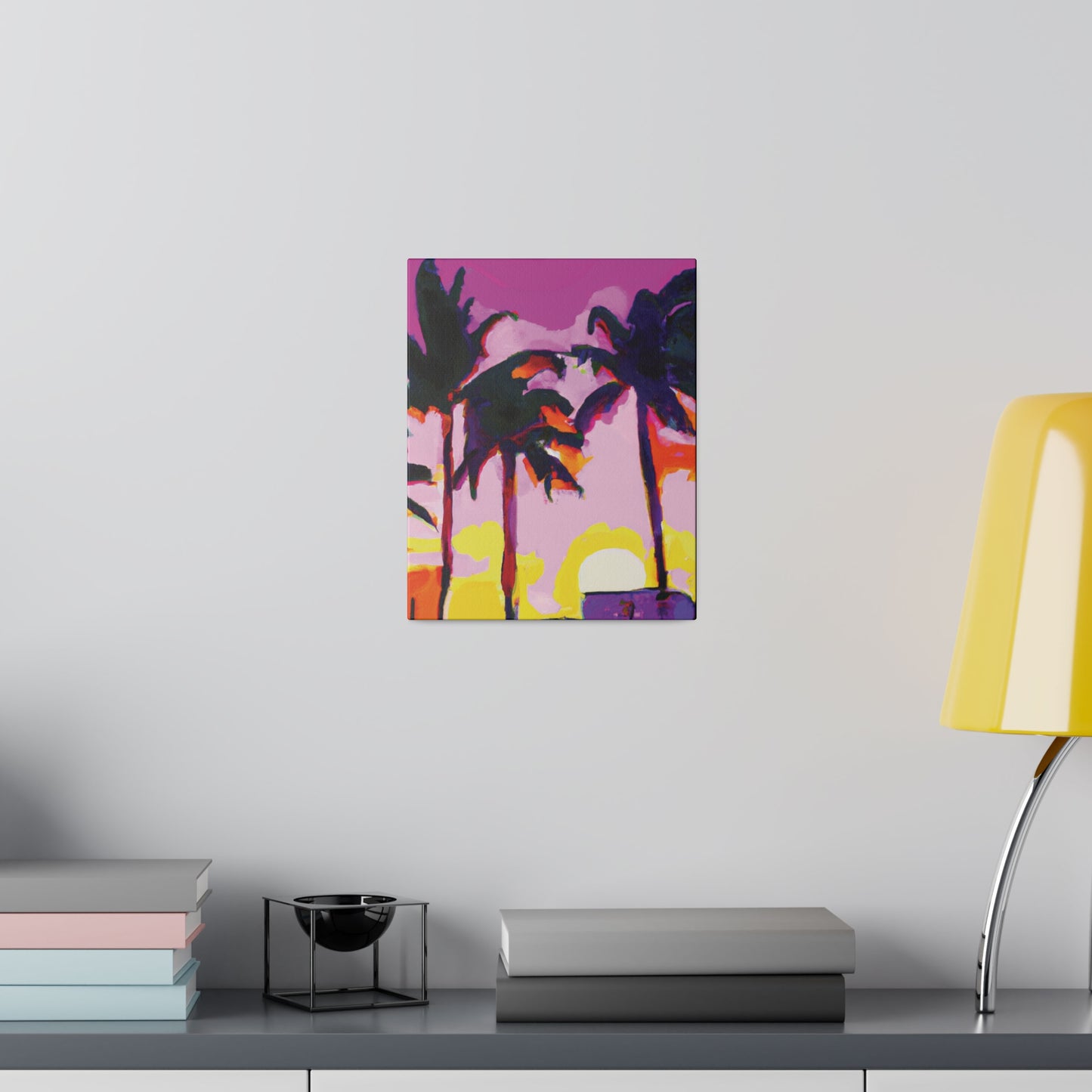 7146G - Miami Beach Sunset Painting Print | Miami | Beach | Sunset | Poster | Home Decor | Wall Art | Canvas