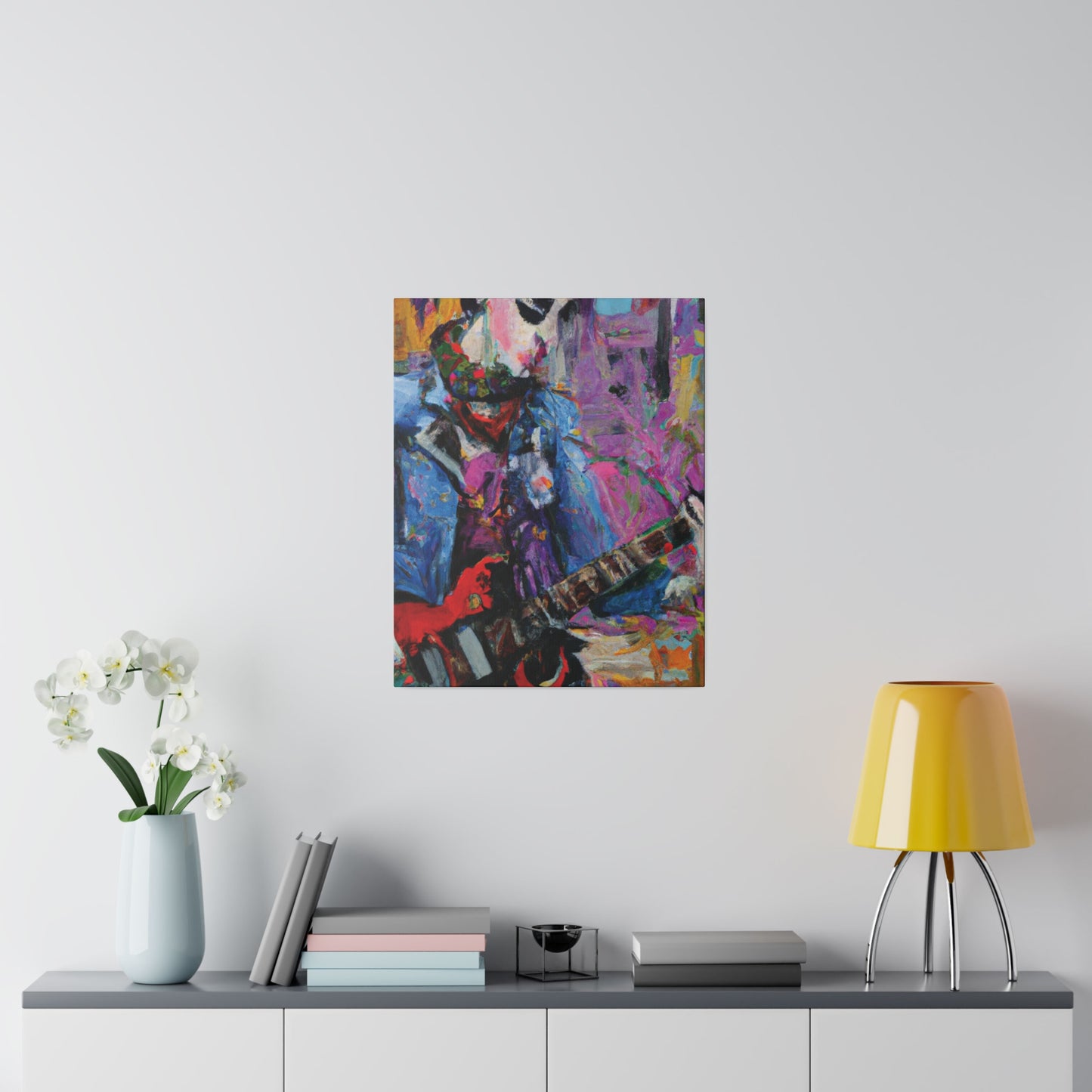 9210O - Rockstar Oil Painting Style Print | Poster | Home Decor | Wall Art | Music Art | Canvas