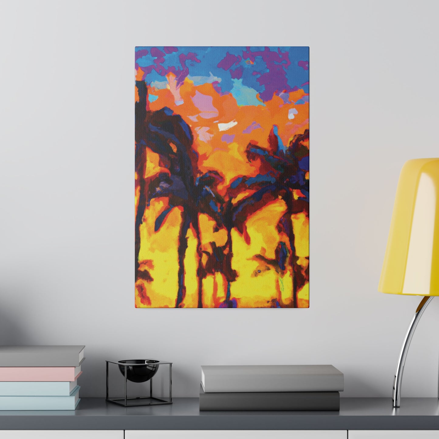 5533Y - Miami Beach Sunset Painting Print | Miami | Beach | Sunset | Poster | Home Decor | Wall Art | Canvas