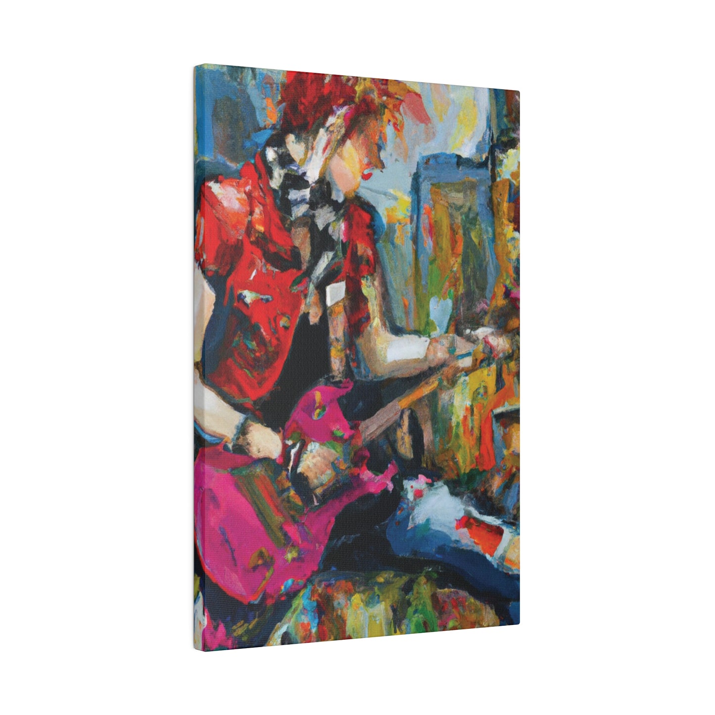 9666G - Rockstar Oil Painting Style Print | Poster | Home Decor | Wall Art | Music Art | Canvas
