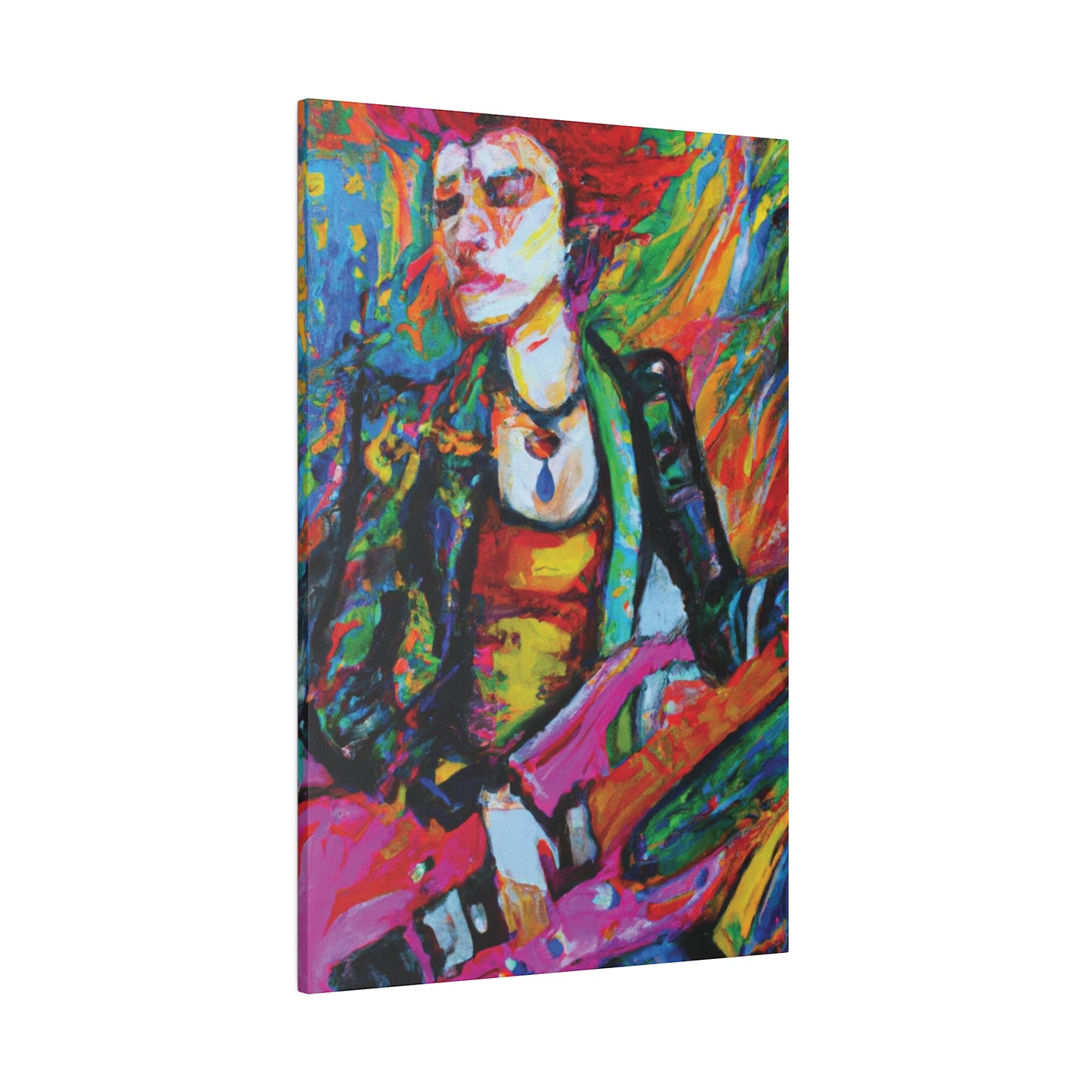 8293B - Rockstar Oil Painting Style Print | Poster | Home Decor | Wall Art | Music Art | Canvas