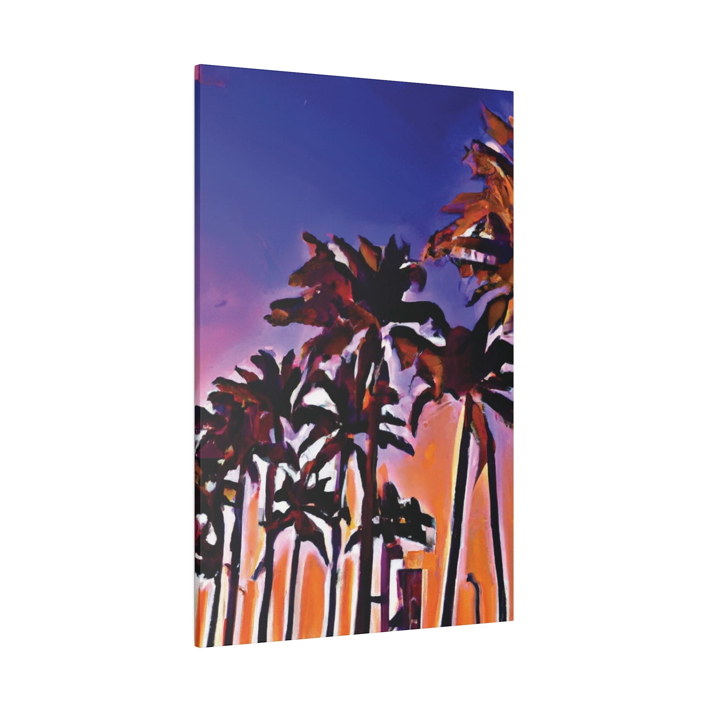 1463E - Miami Beach Sunset Painting Print | Miami | Beach | Sunset | Poster | Home Decor | Wall Art | Canvas