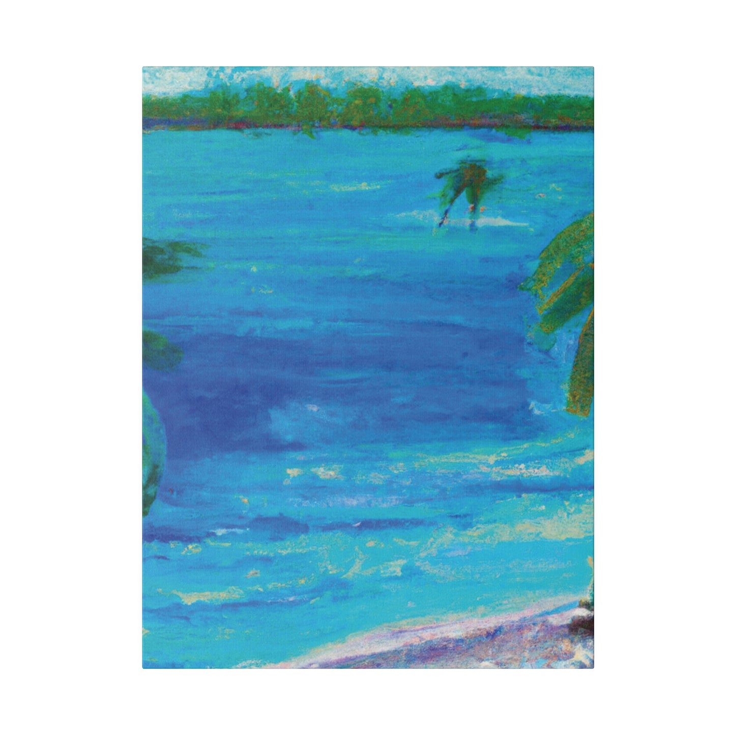 5105Q - Bahamas Ocean Painting Print | Bahamas | Ocean | Beach | Poster | Home Decor | Wall Art | Canvas