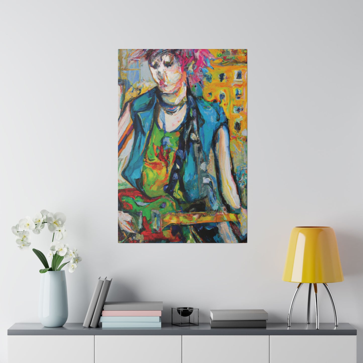 5368N - Rockstar Oil Painting Style Print | Poster | Home Decor | Wall Art | Music Art | Canvas