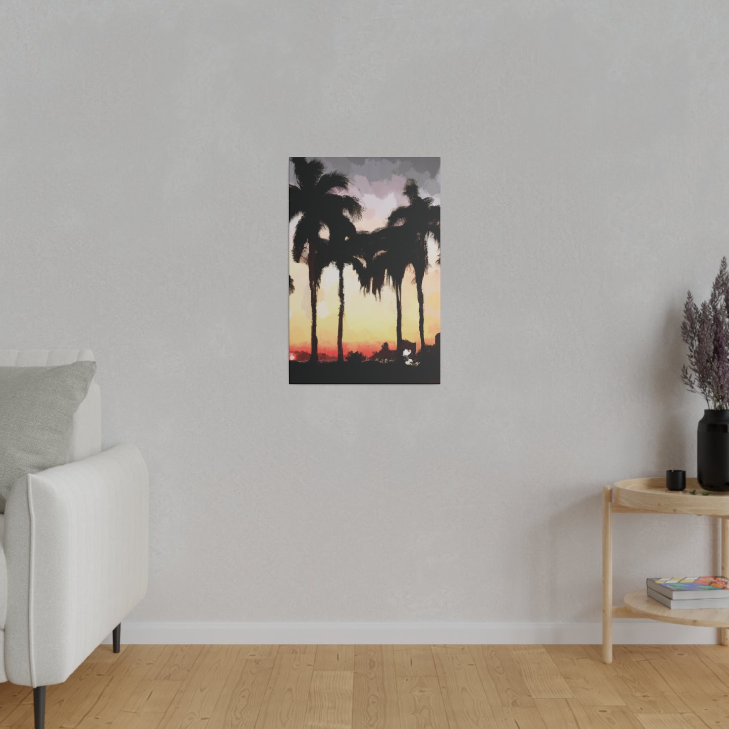 4763J - Miami Beach Sunset Painting Print | Miami | Beach | Sunset | Poster | Home Decor | Wall Art | Canvas