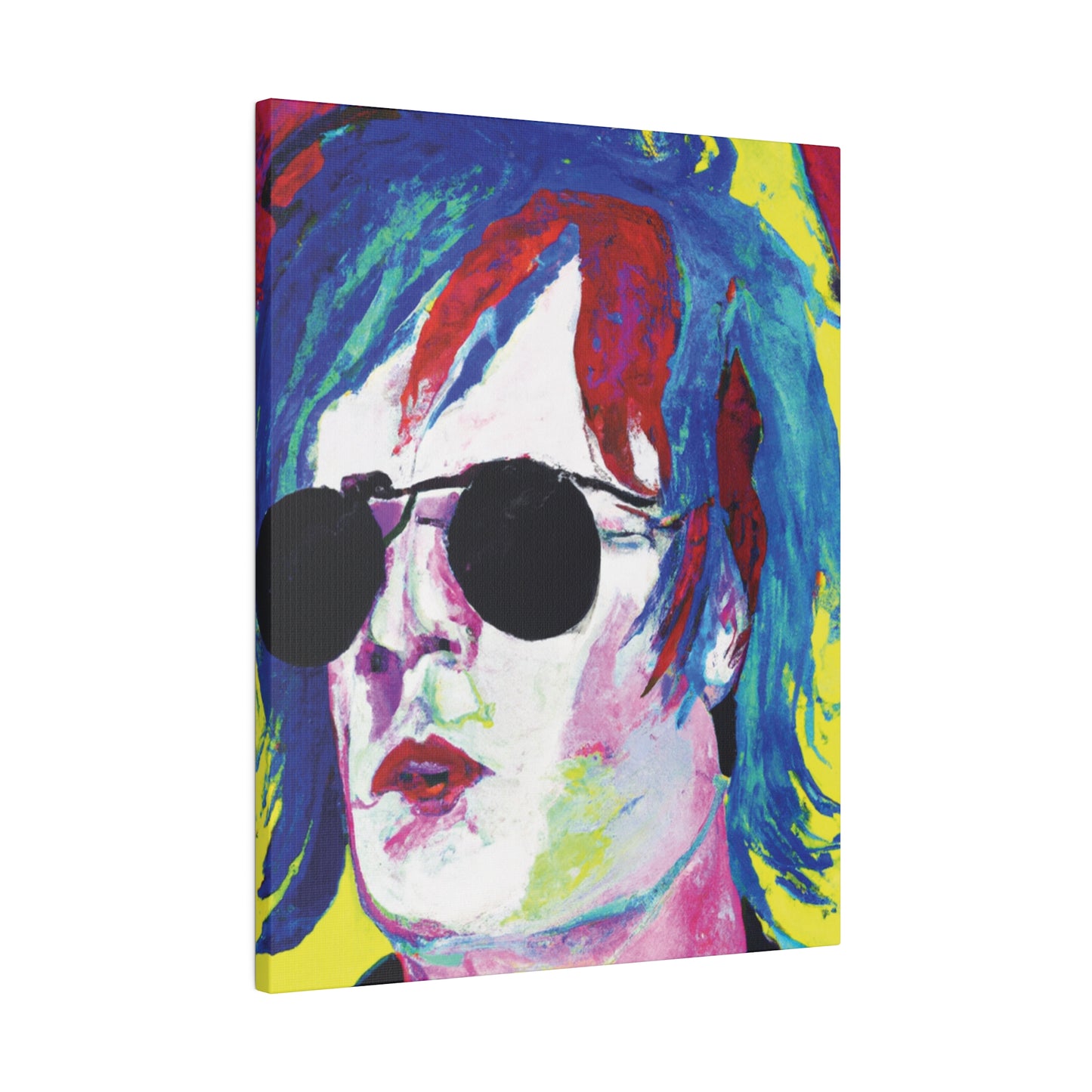 7634A - Rockstar Painting Print | Face | Abstract | Poster | Home Decor | Wall Art | Music Art | Canvas