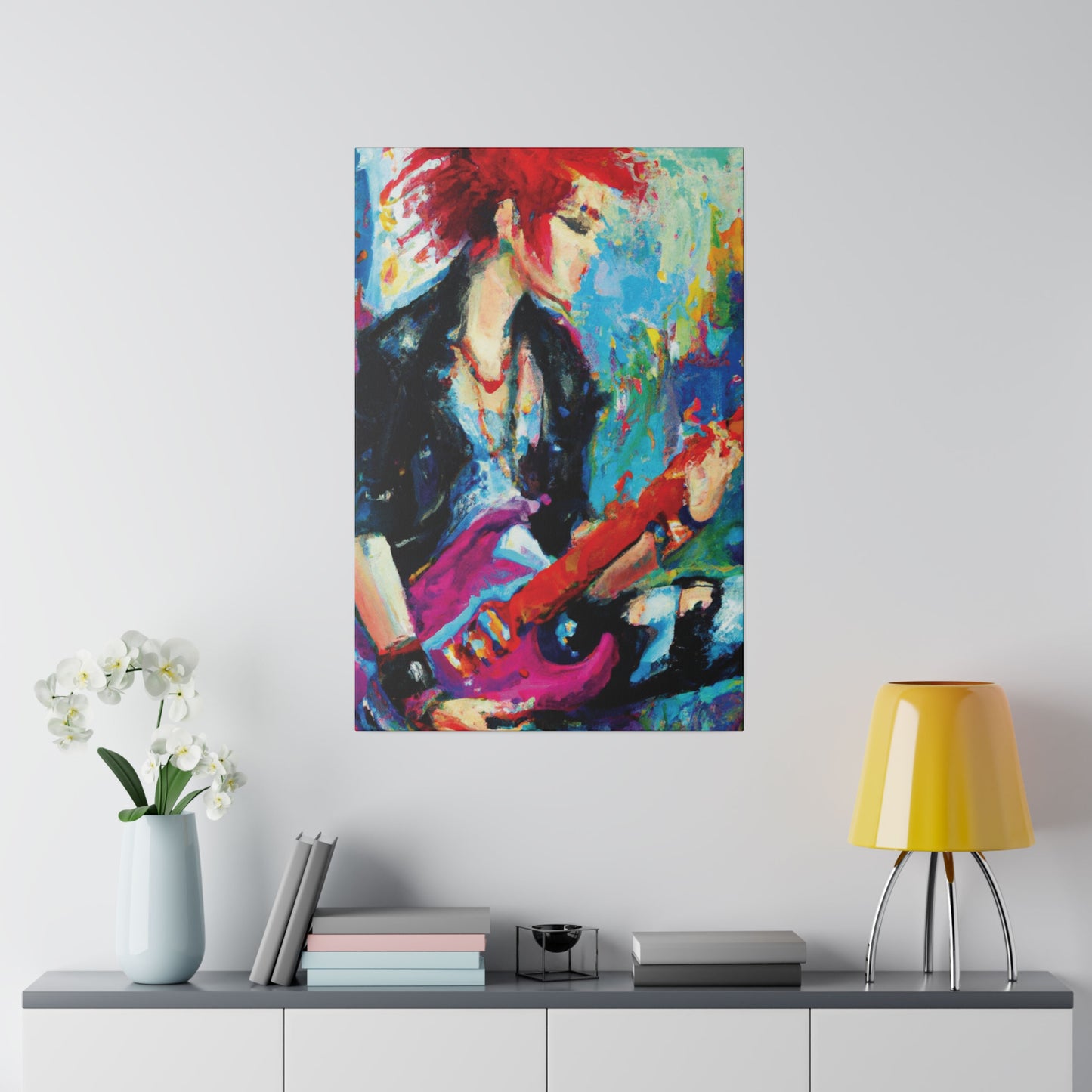 6476F - Rockstar Oil Painting Style Print | Poster | Home Decor | Wall Art | Music Art | Canvas