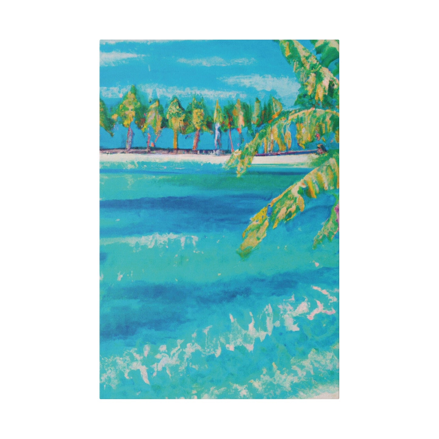 6000X - Bahamas Ocean Painting Print | Bahamas | Ocean | Beach | Poster | Home Decor | Wall Art | Canvas