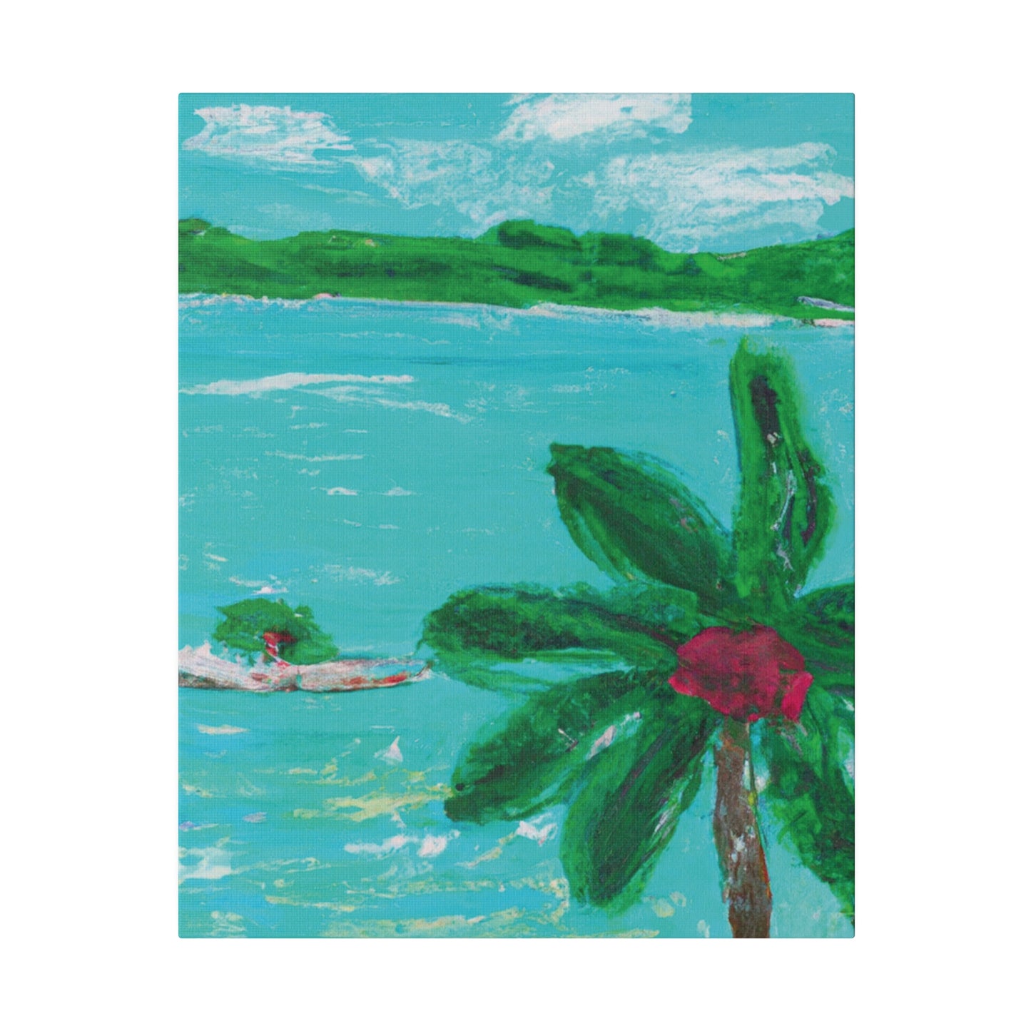 5627Q - Bahamas Ocean Painting Print | Bahamas | Ocean | Beach | Poster | Home Decor | Wall Art | Canvas