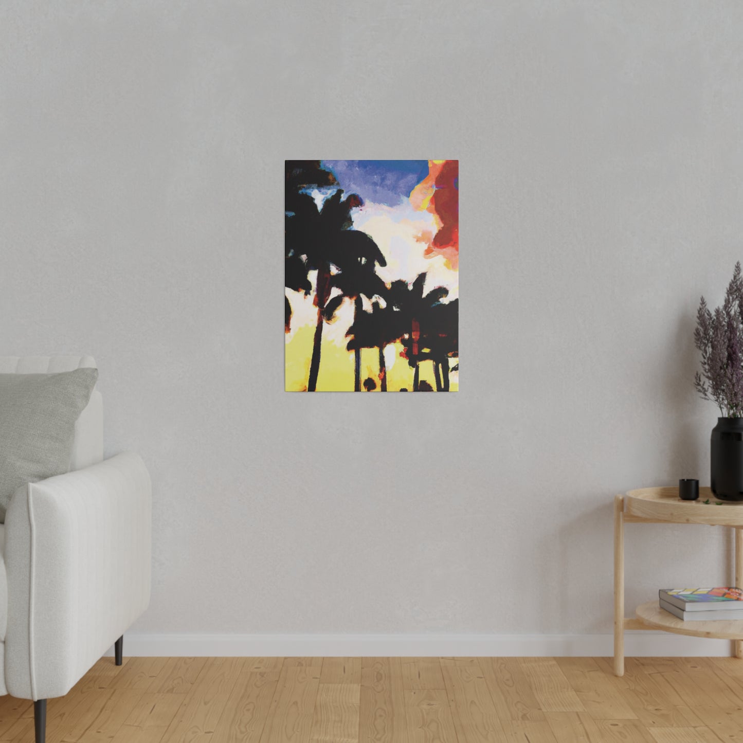 9127M - Miami Beach Sunset Painting Print | Miami | Beach | Sunset | Poster | Home Decor | Wall Art | Canvas