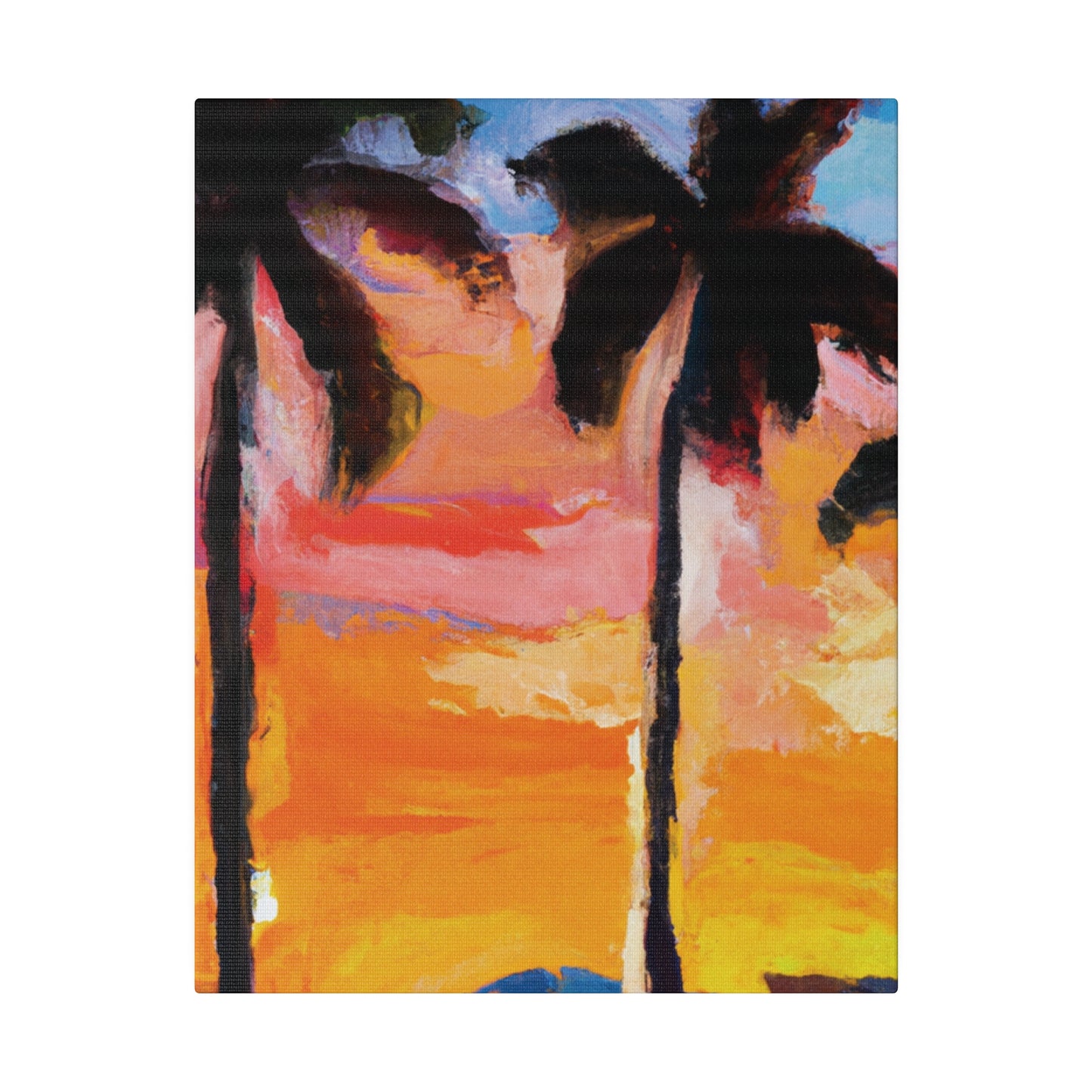 3236E - Miami Beach Sunset Painting Print | Miami | Beach | Sunset | Poster | Home Decor | Wall Art | Canvas