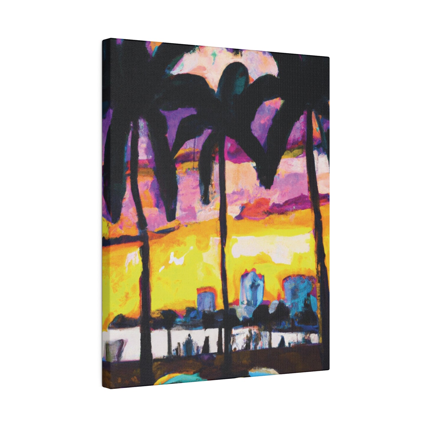 5162A - Miami Beach Sunset Painting Print | Miami | Beach | Sunset | Poster | Home Decor | Wall Art | Canvas