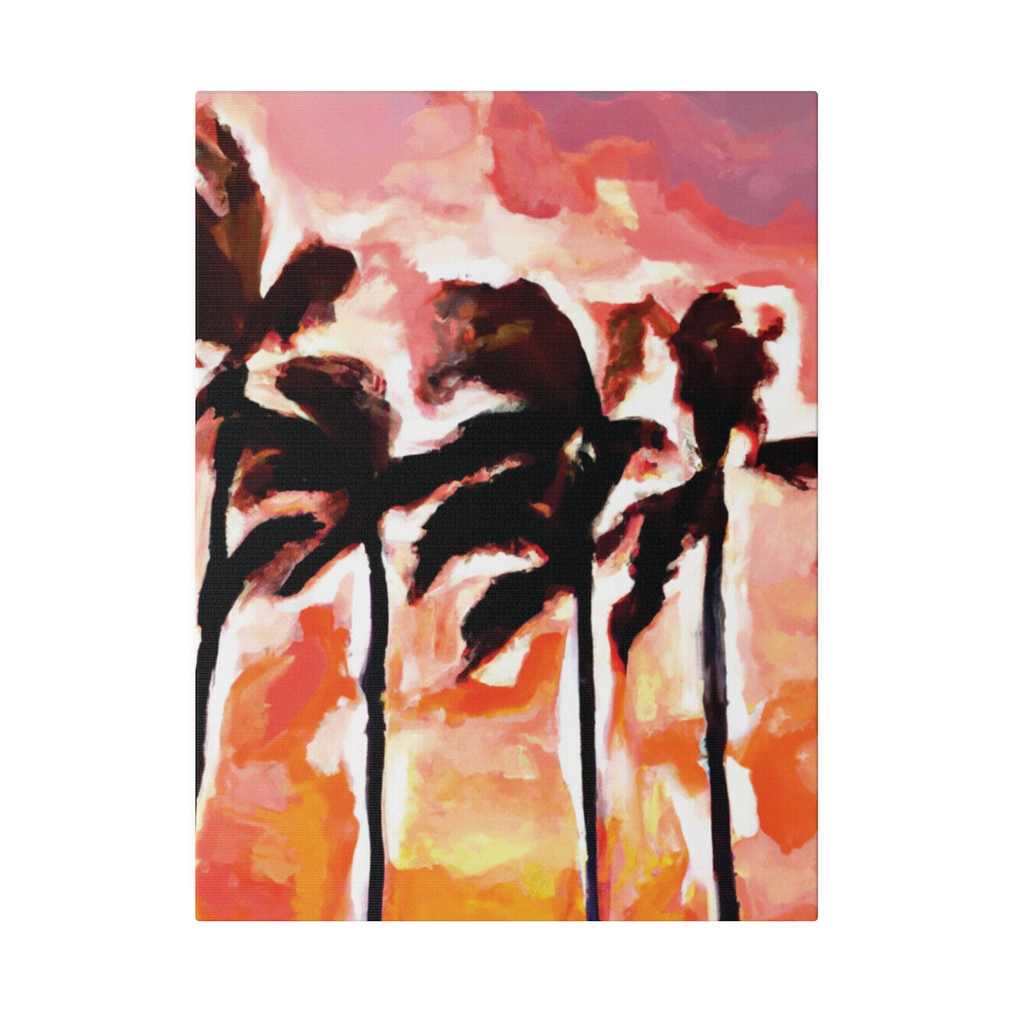 6129V - Miami Beach Sunset Painting Print | Miami | Beach | Sunset | Poster | Home Decor | Wall Art | Canvas