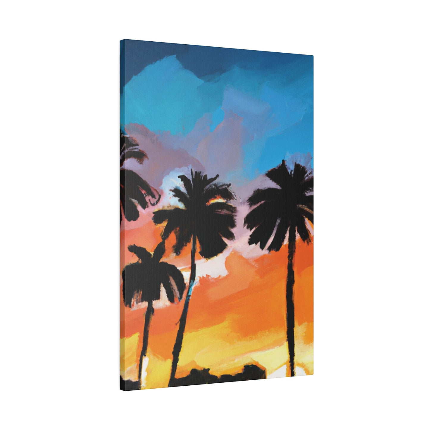 7010V - Miami Beach Sunset Painting Print | Miami | Beach | Sunset | Poster | Home Decor | Wall Art | Canvas