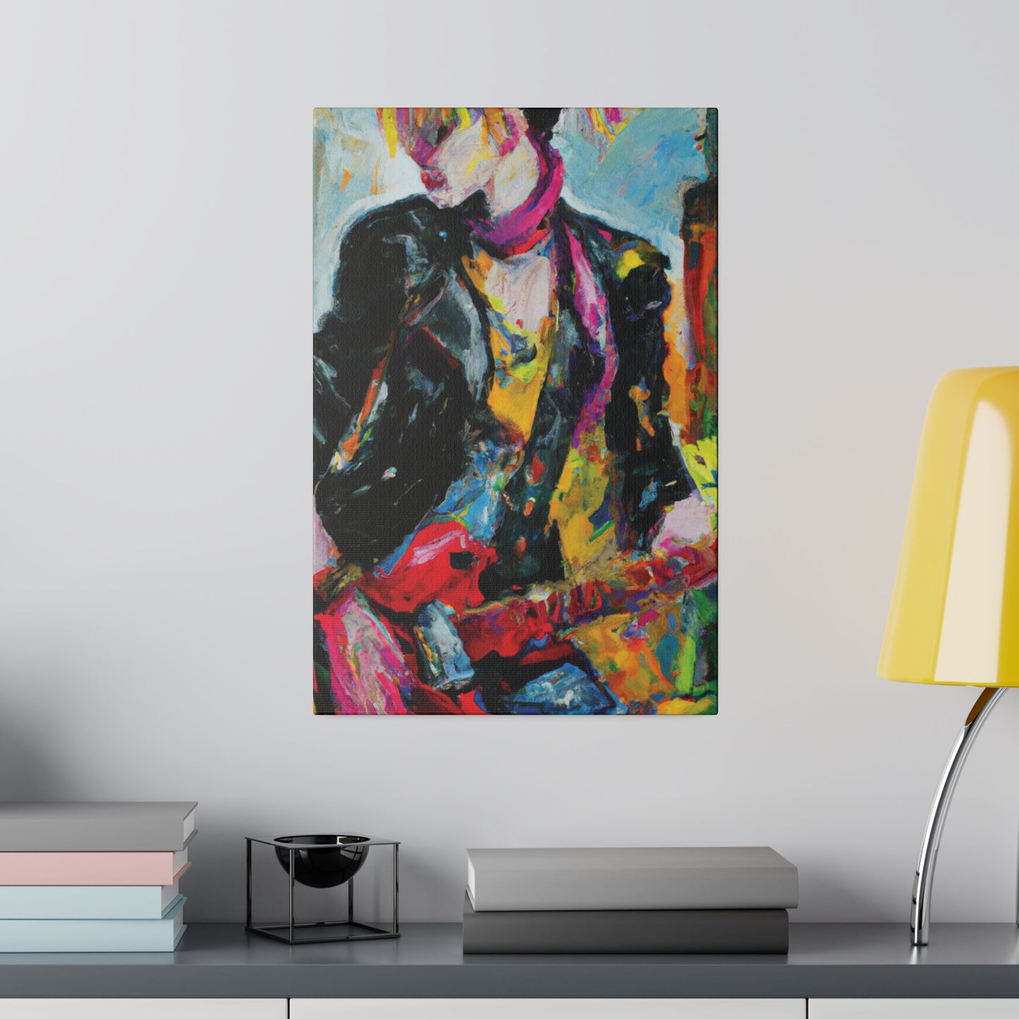 8178F - Rockstar Oil Painting Style Print | Poster | Home Decor | Wall Art | Music Art | Canvas