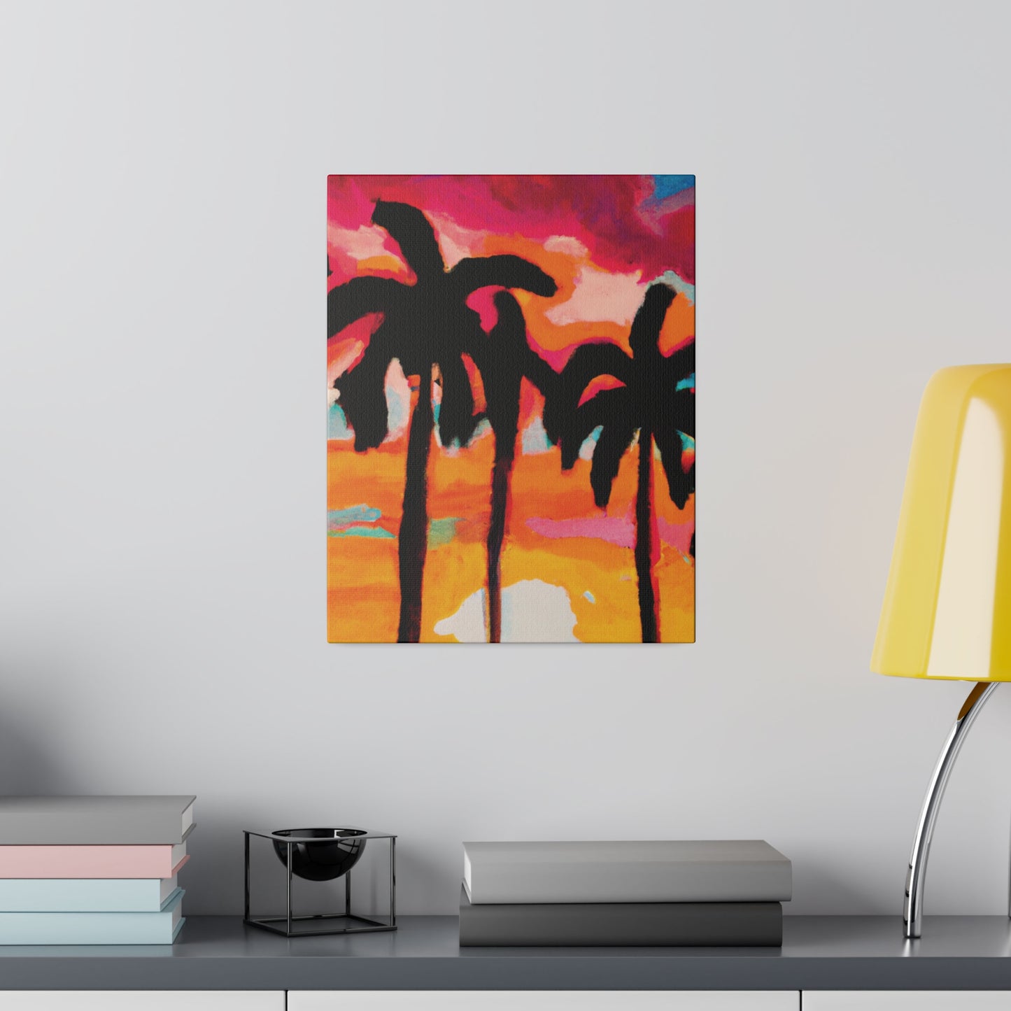 4763O - Miami Beach Sunset Painting Print | Miami | Beach | Sunset | Poster | Home Decor | Wall Art | Canvas