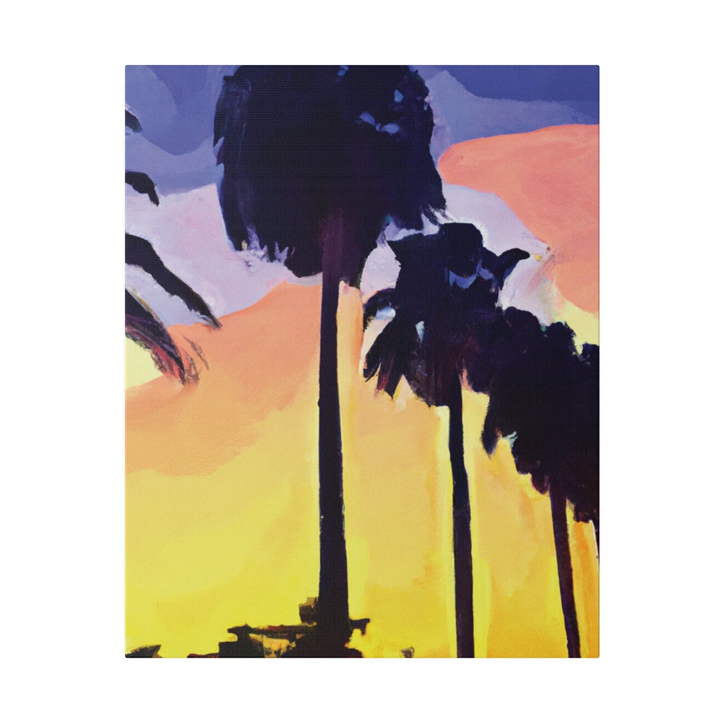 8023Y - Miami Beach Sunset Painting Print | Miami | Beach | Sunset | Poster | Home Decor | Wall Art | Canvas