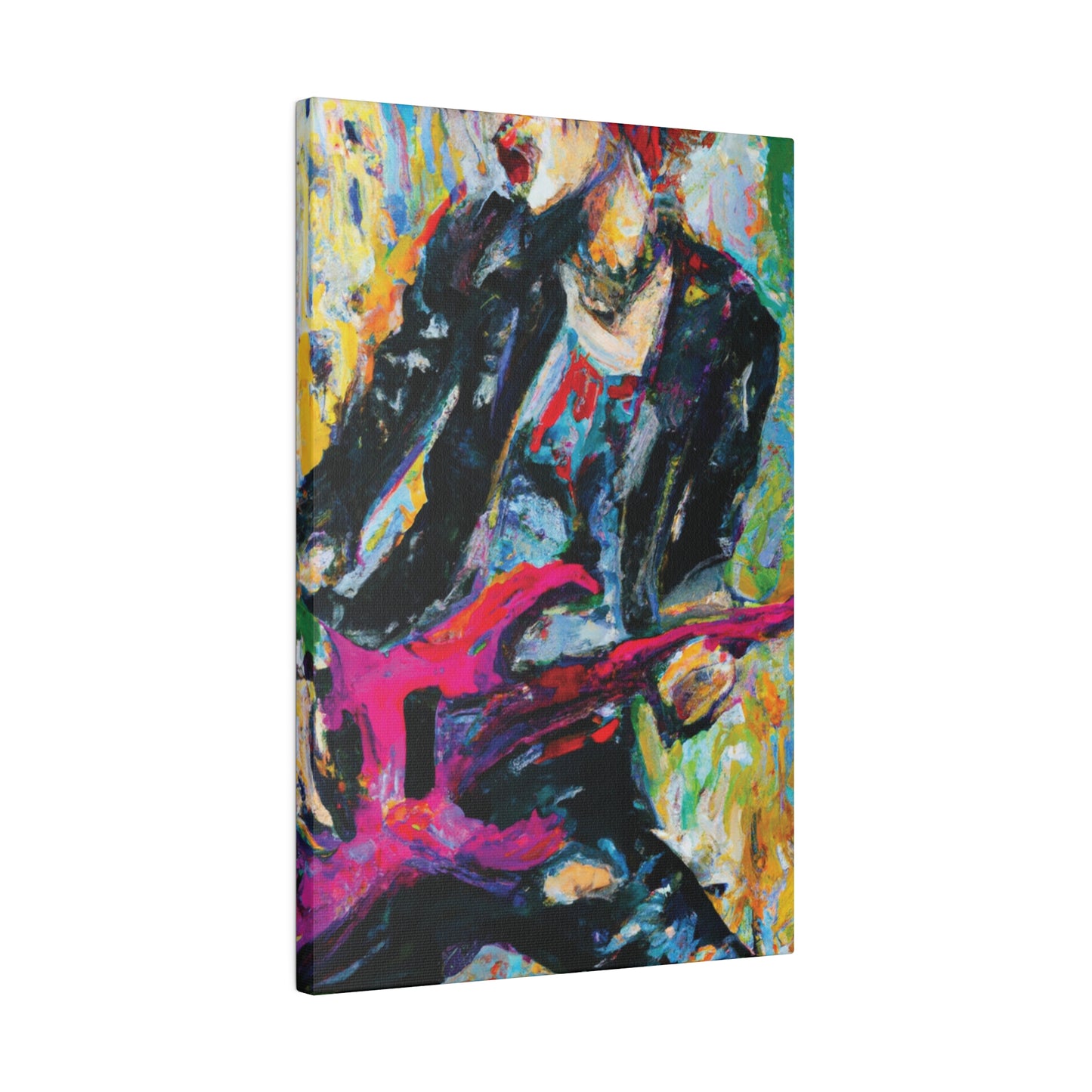 4567X - Rockstar Oil Painting Style Print | Poster | Home Decor | Wall Art | Music Art | Canvas