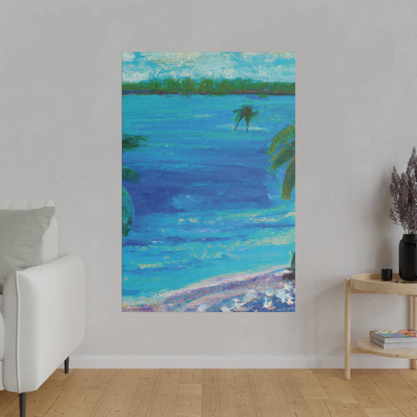 5105Q - Bahamas Ocean Painting Print | Bahamas | Ocean | Beach | Poster | Home Decor | Wall Art | Canvas