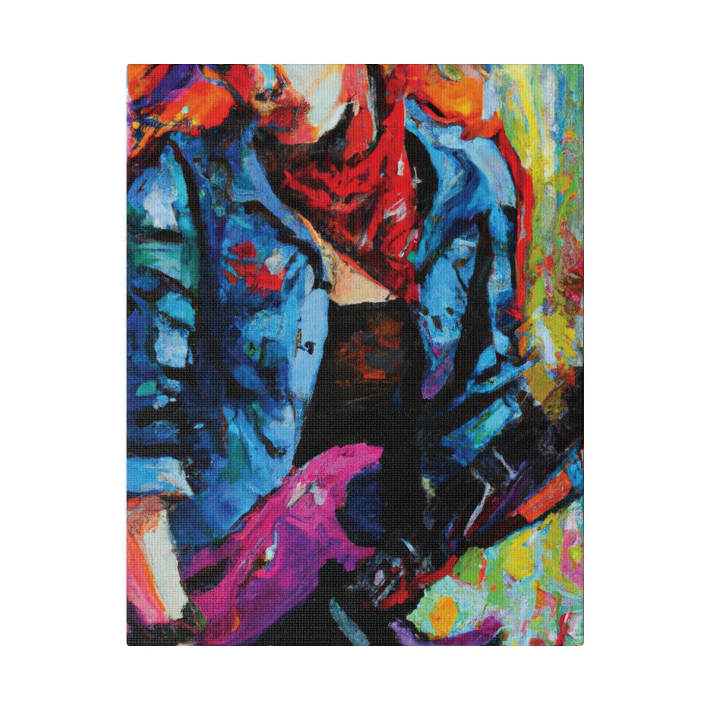 9531Q - Rockstar Oil Painting Style Print | Poster | Home Decor | Wall Art | Music Art | Canvas