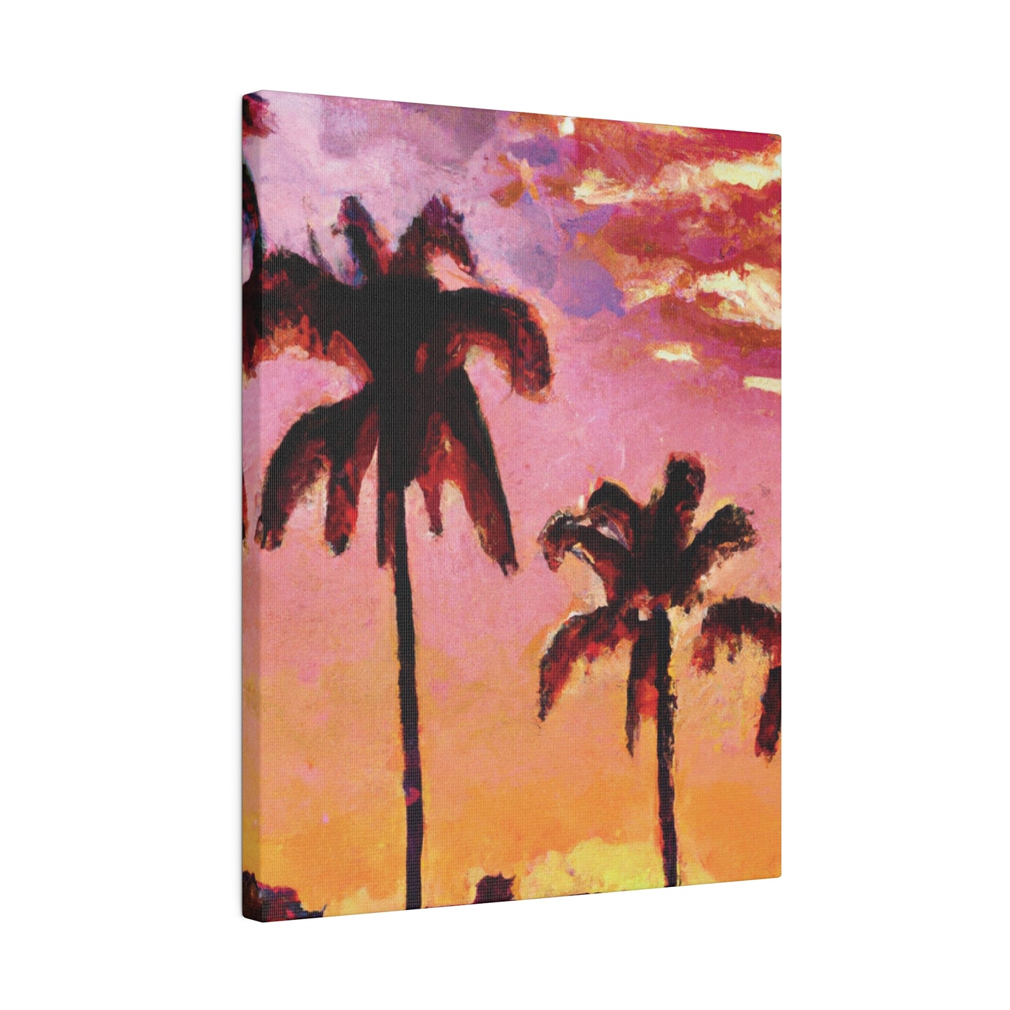 7485A - Miami Beach Sunset Painting Print | Miami | Beach | Sunset | Poster | Home Decor | Wall Art | Canvas