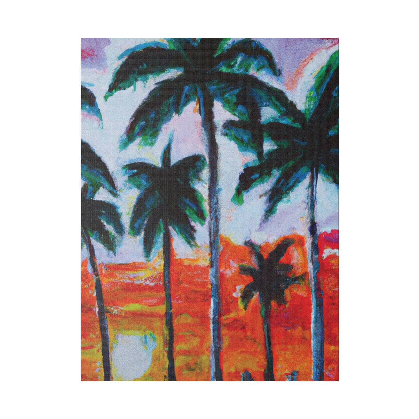 5398G - Miami Beach Sunset Painting Print | Miami | Beach | Sunset | Poster | Home Decor | Wall Art | Canvas