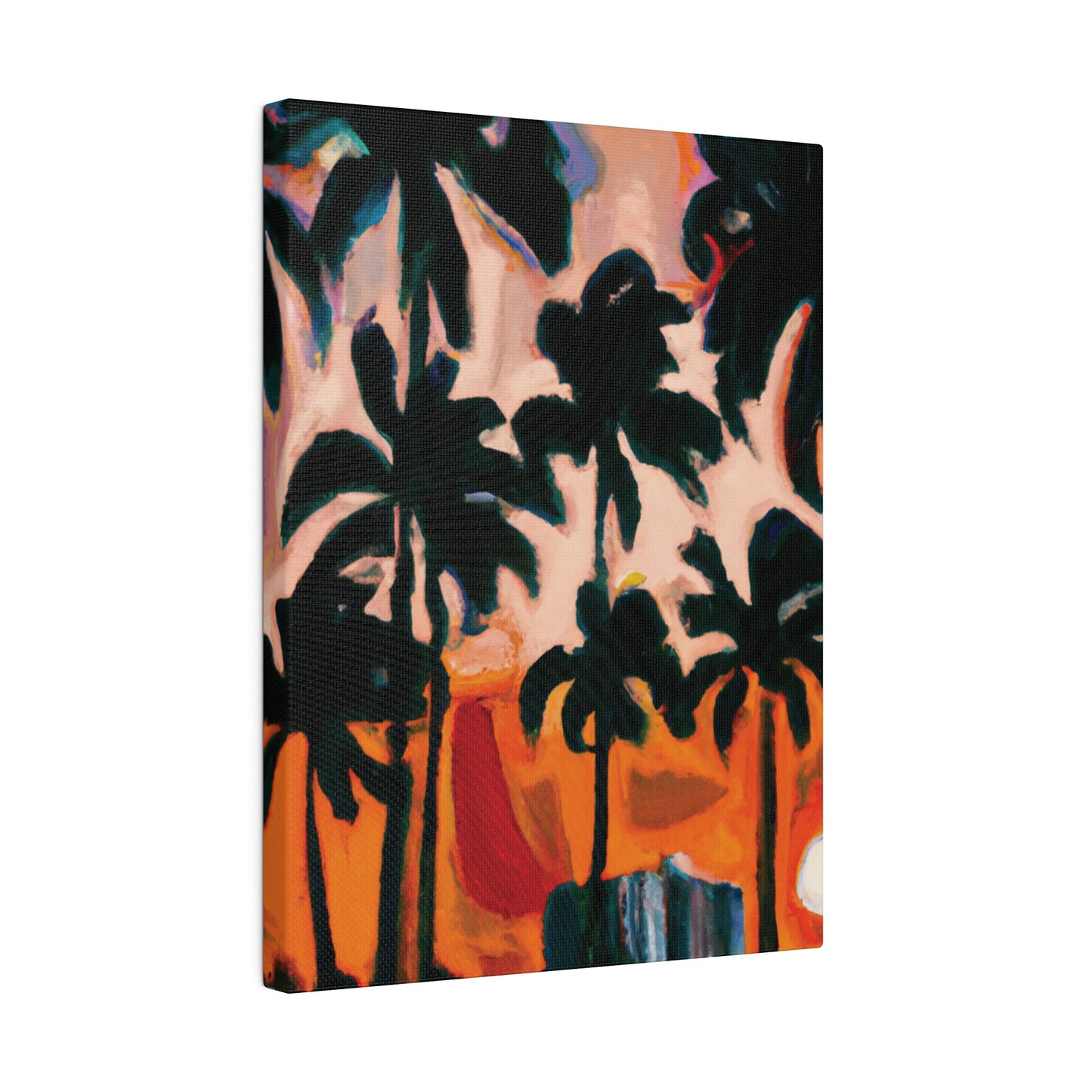 4317T - Miami Beach Sunset Painting Print | Miami | Beach | Sunset | Poster | Home Decor | Wall Art | Canvas