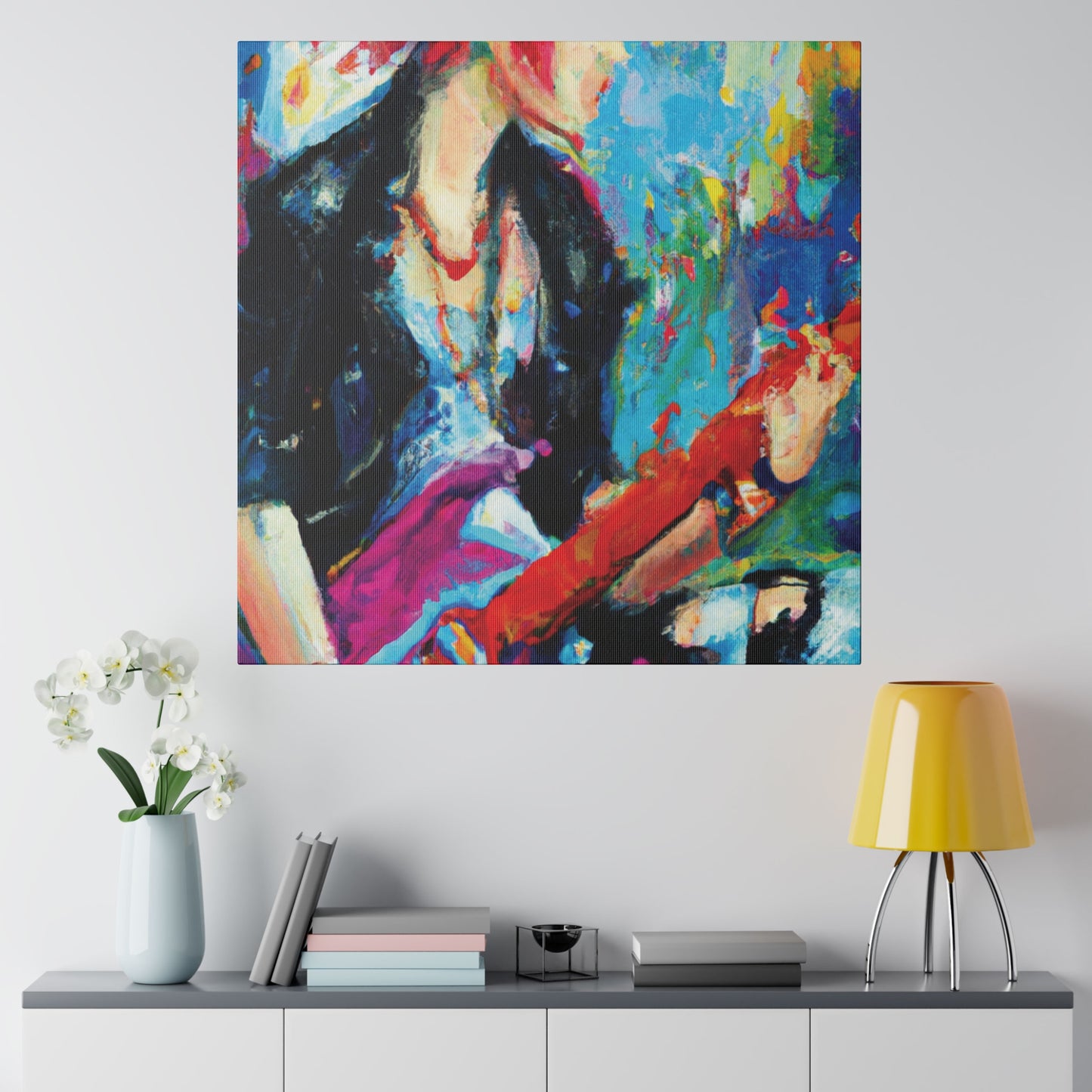 6476F - Rockstar Oil Painting Style Print | Poster | Home Decor | Wall Art | Music Art | Canvas