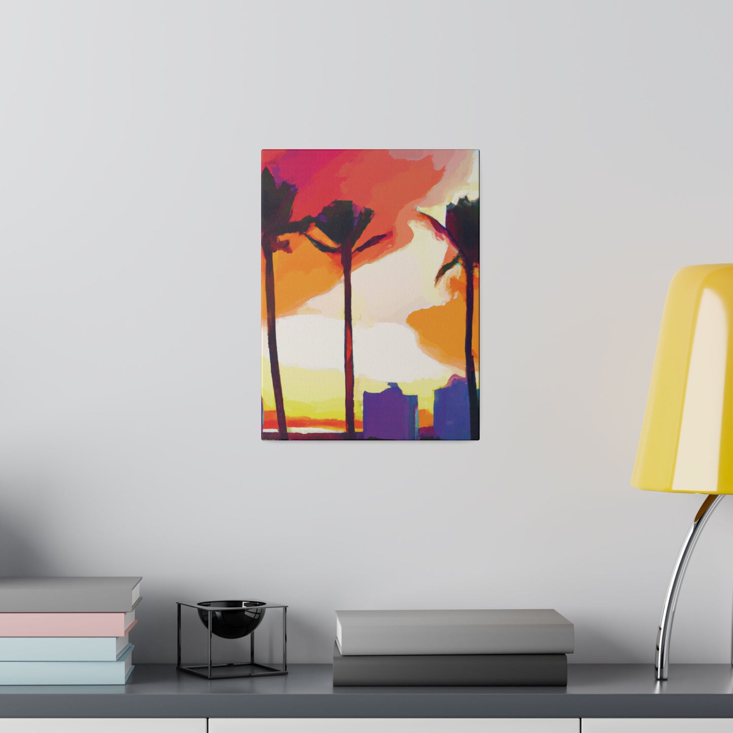 1605J - Miami Beach Sunset Painting Print | Miami | Beach | Sunset | Poster | Home Decor | Wall Art | Canvas