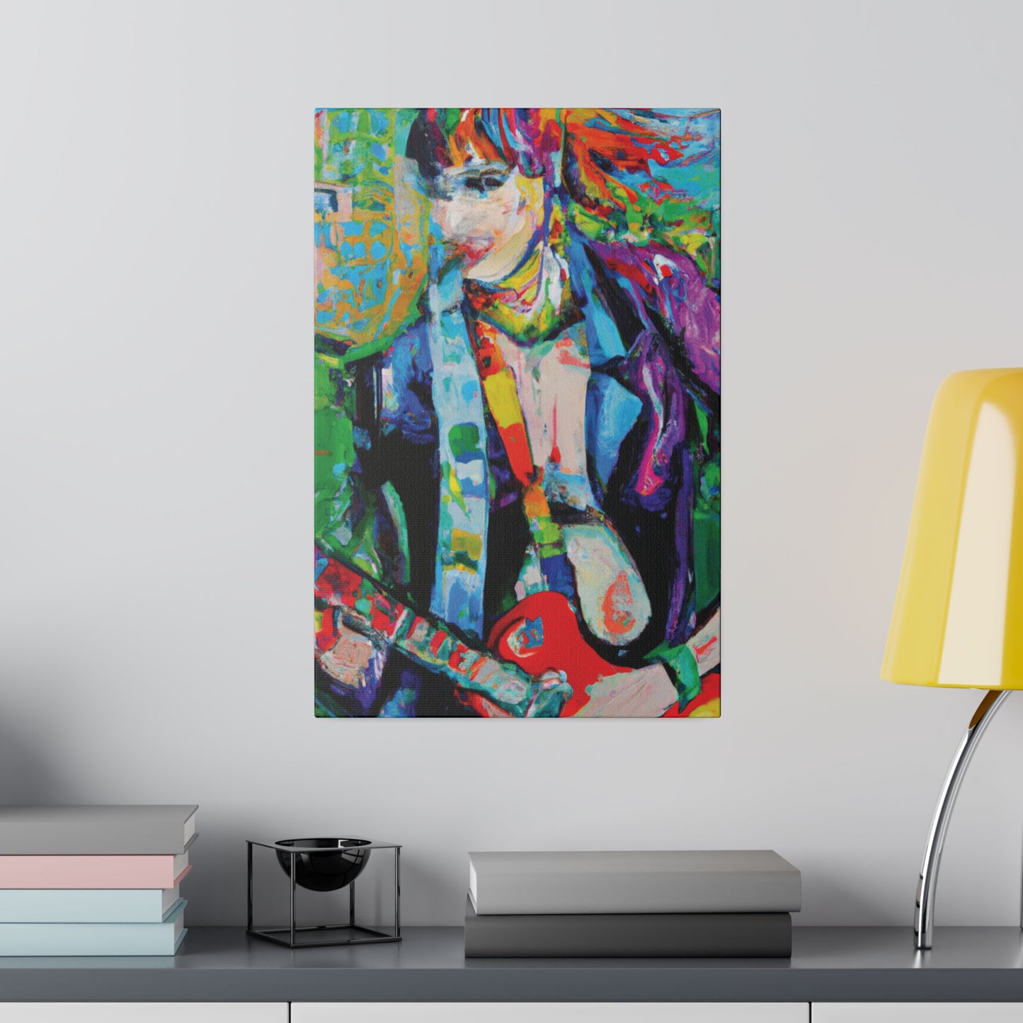 3136H - Rockstar Oil Painting Style Print | Poster | Home Decor | Wall Art | Music Art | Canvas