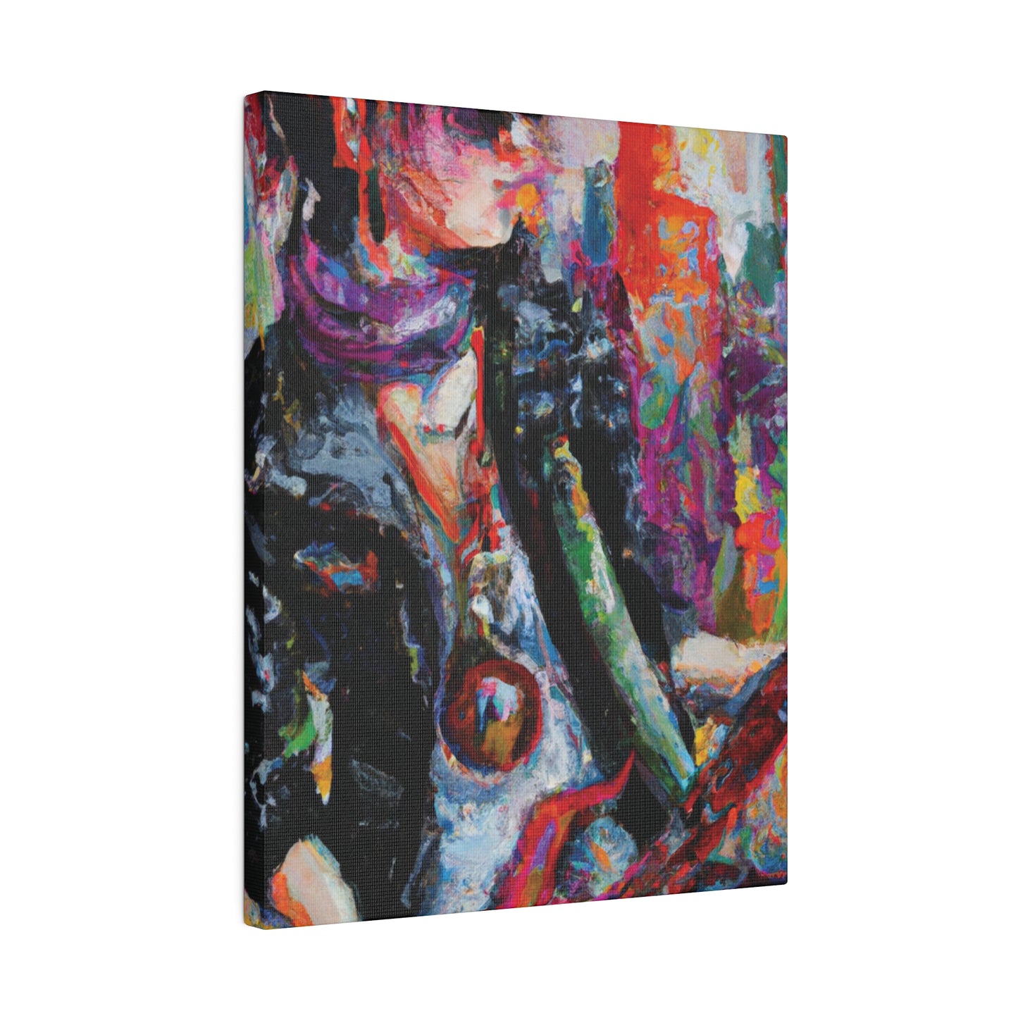 4532P - Rockstar Oil Painting Style Print | Poster | Home Decor | Wall Art | Music Art | Canvas