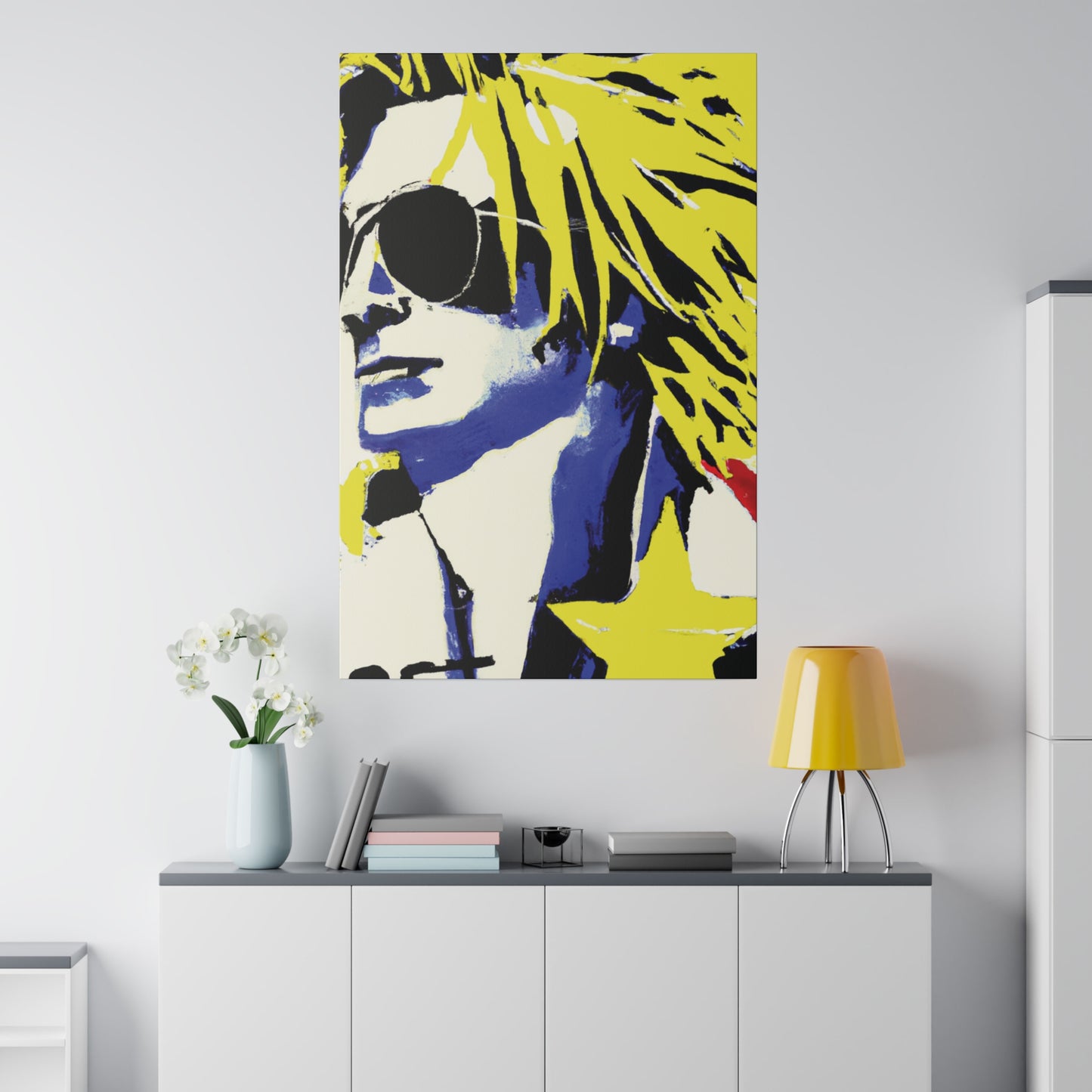 8928P - Rockstar Painting Print | Face | Abstract | Poster | Home Decor | Wall Art | Music Art | Canvas