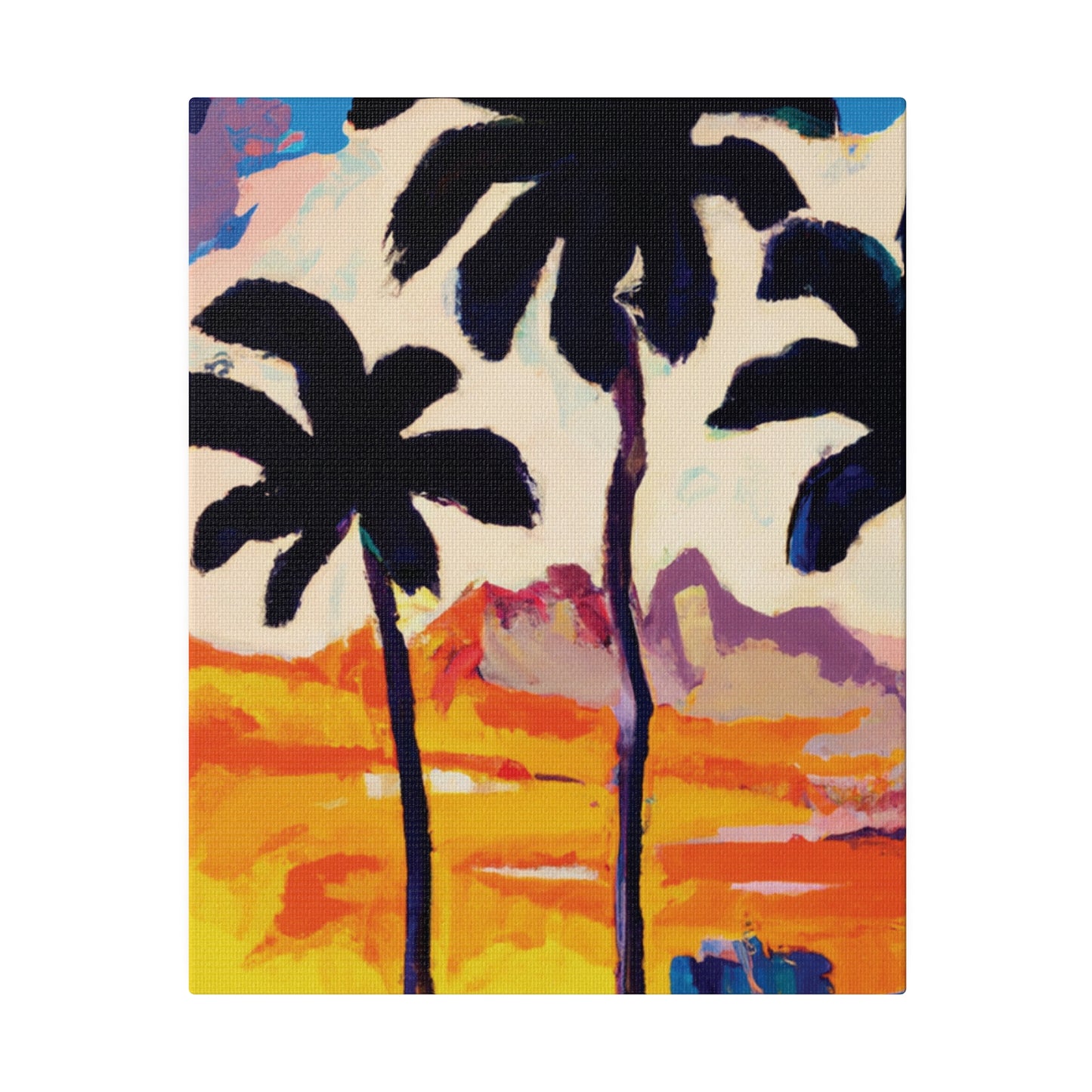 6586K - Miami Beach Sunset Painting Print | Miami | Beach | Sunset | Poster | Home Decor | Wall Art | Canvas